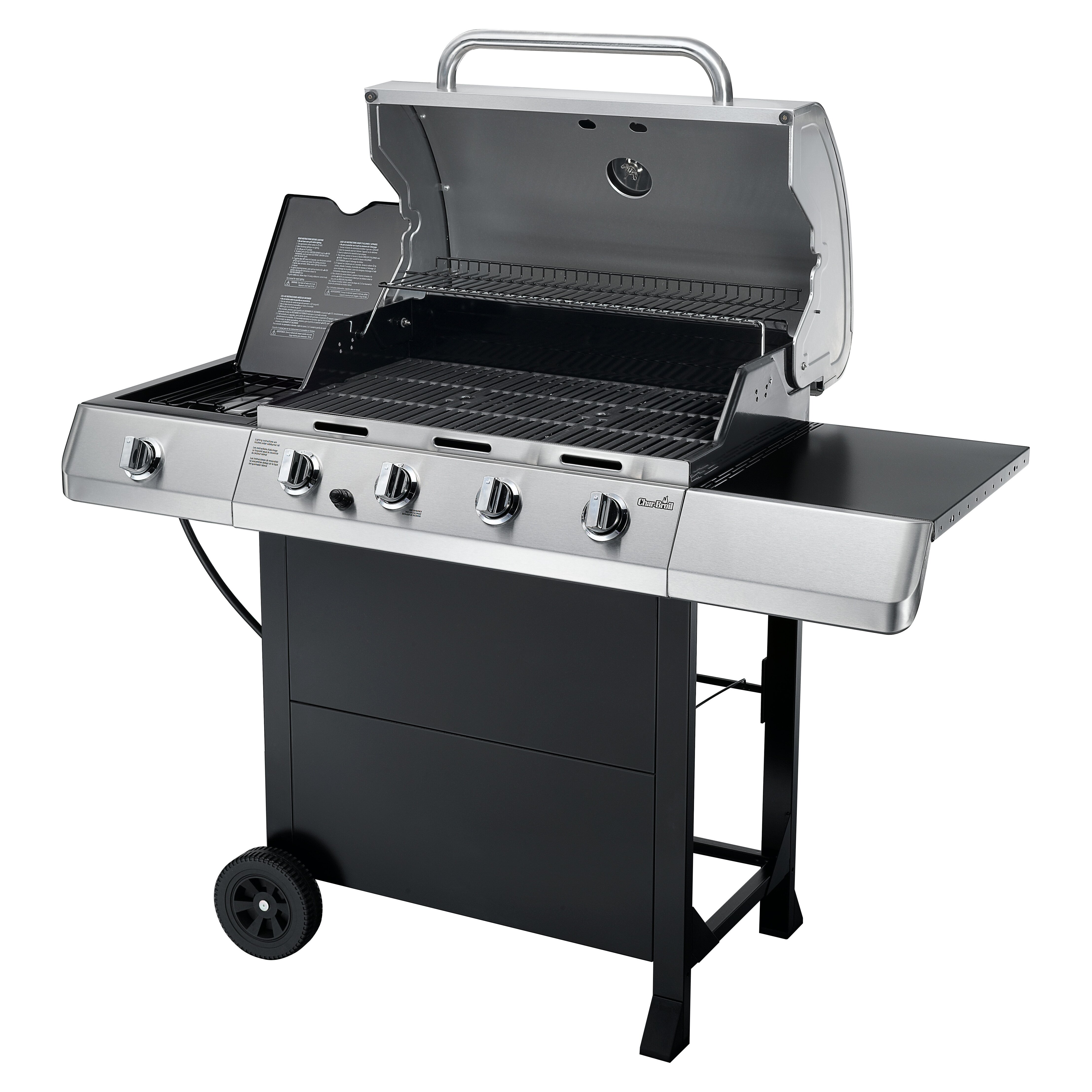 CharBroil Classic 4 Burner Free Standing Liquid Propane Gas Grill with