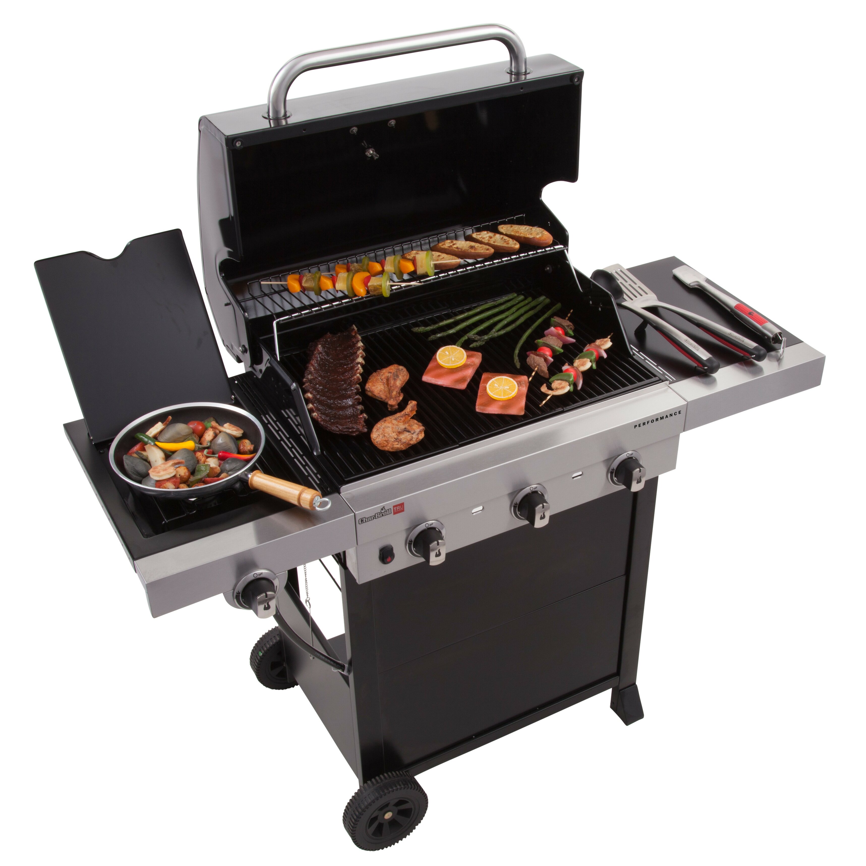 Charbroil Performance 3 Burner Free Standing Liquid Propane Gas Grill And Reviews Wayfairca 