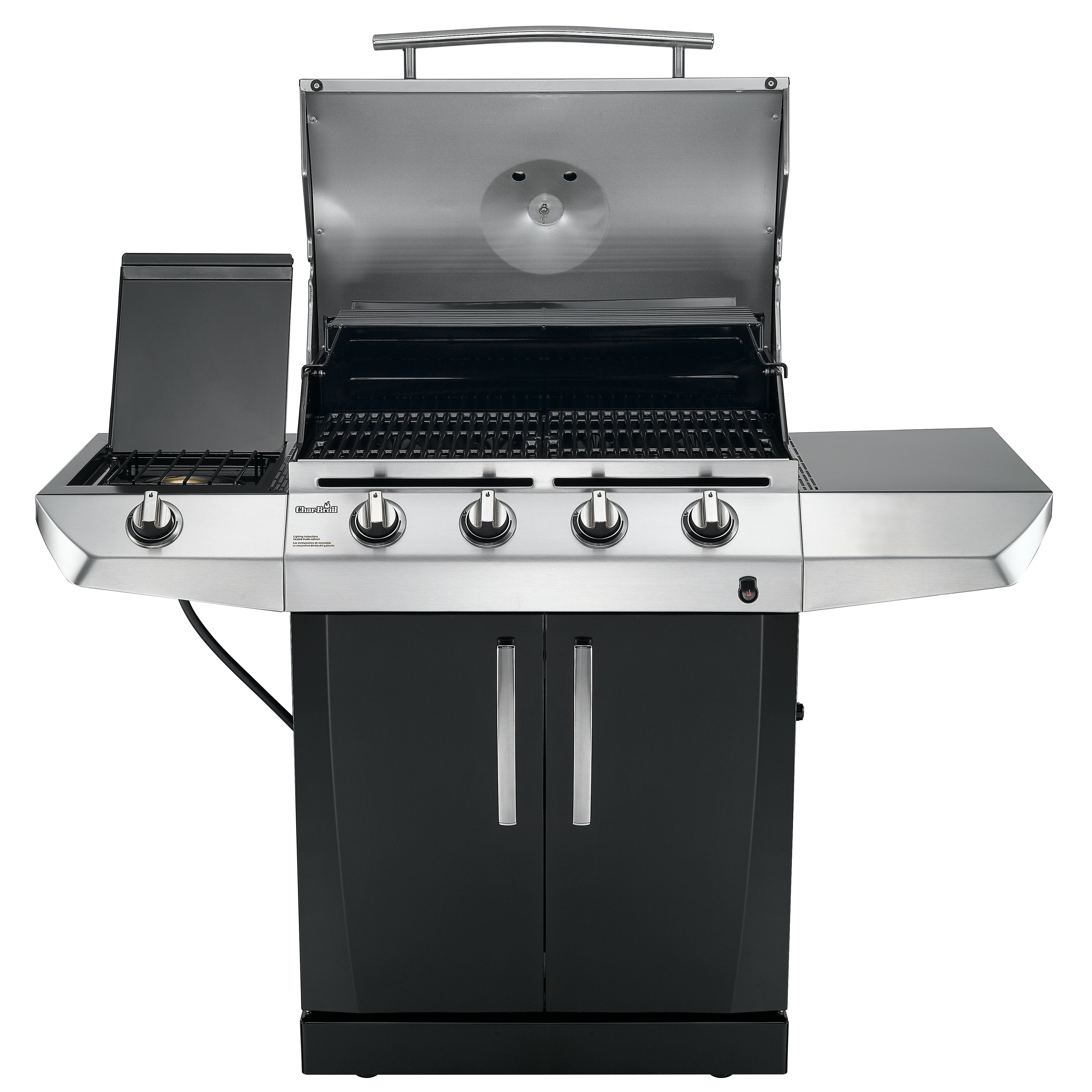 Charbroil 3 Burner Free Standing Liquid Propane Gas Grill With Side Burner And Reviews Wayfair 