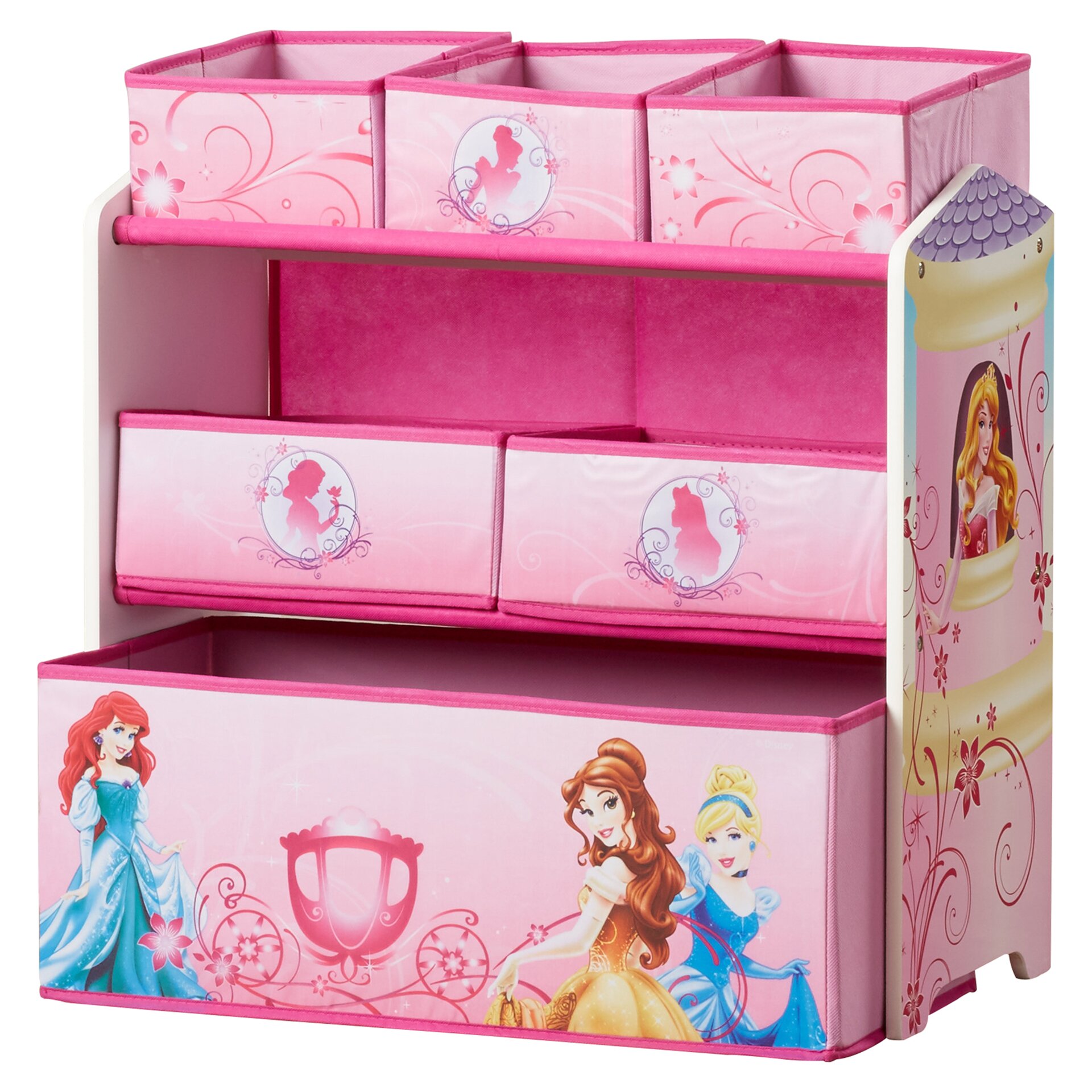 princess toy organizer nine bins