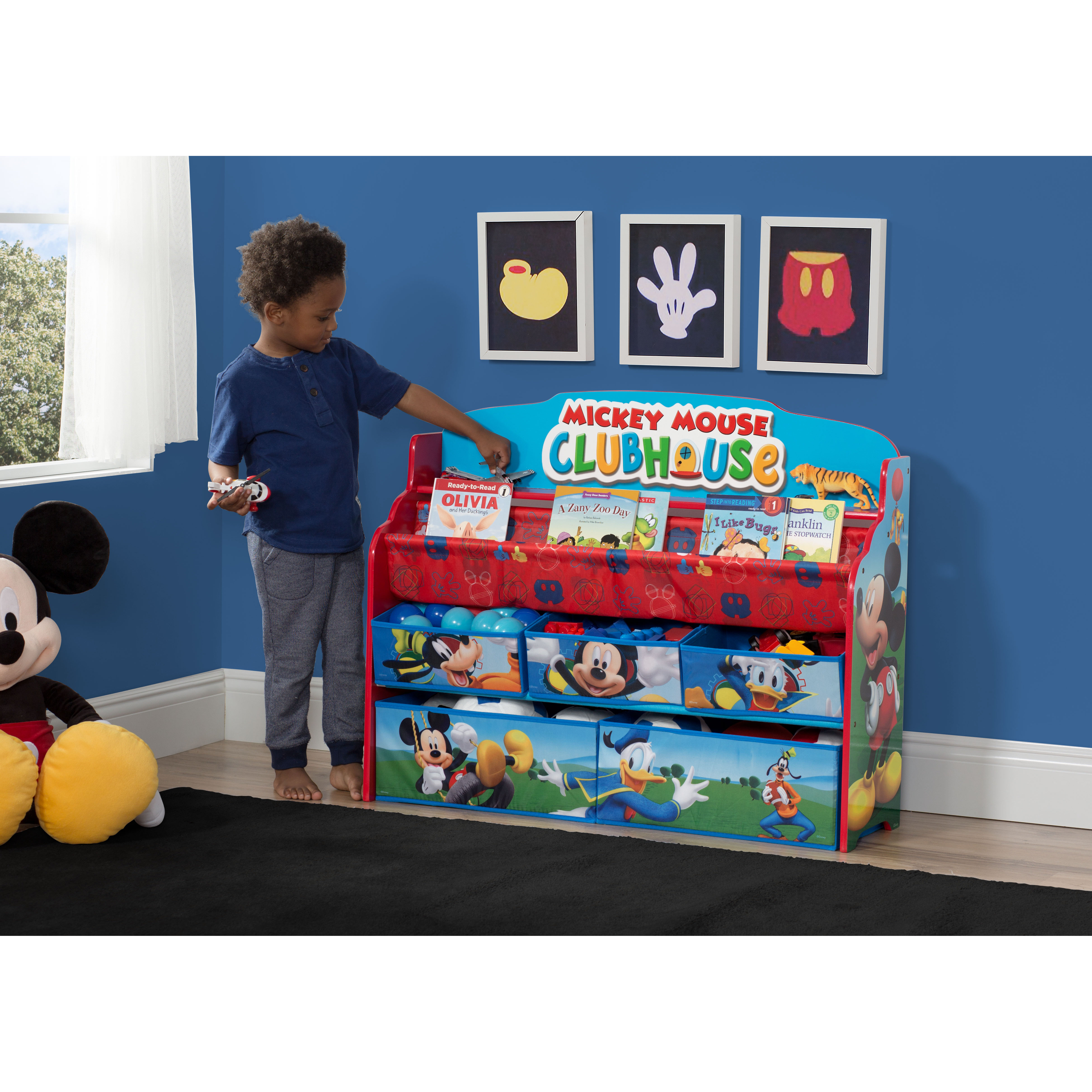 Delta Children Mickey Mouse Deluxe Book and Toy Organizer & Reviews