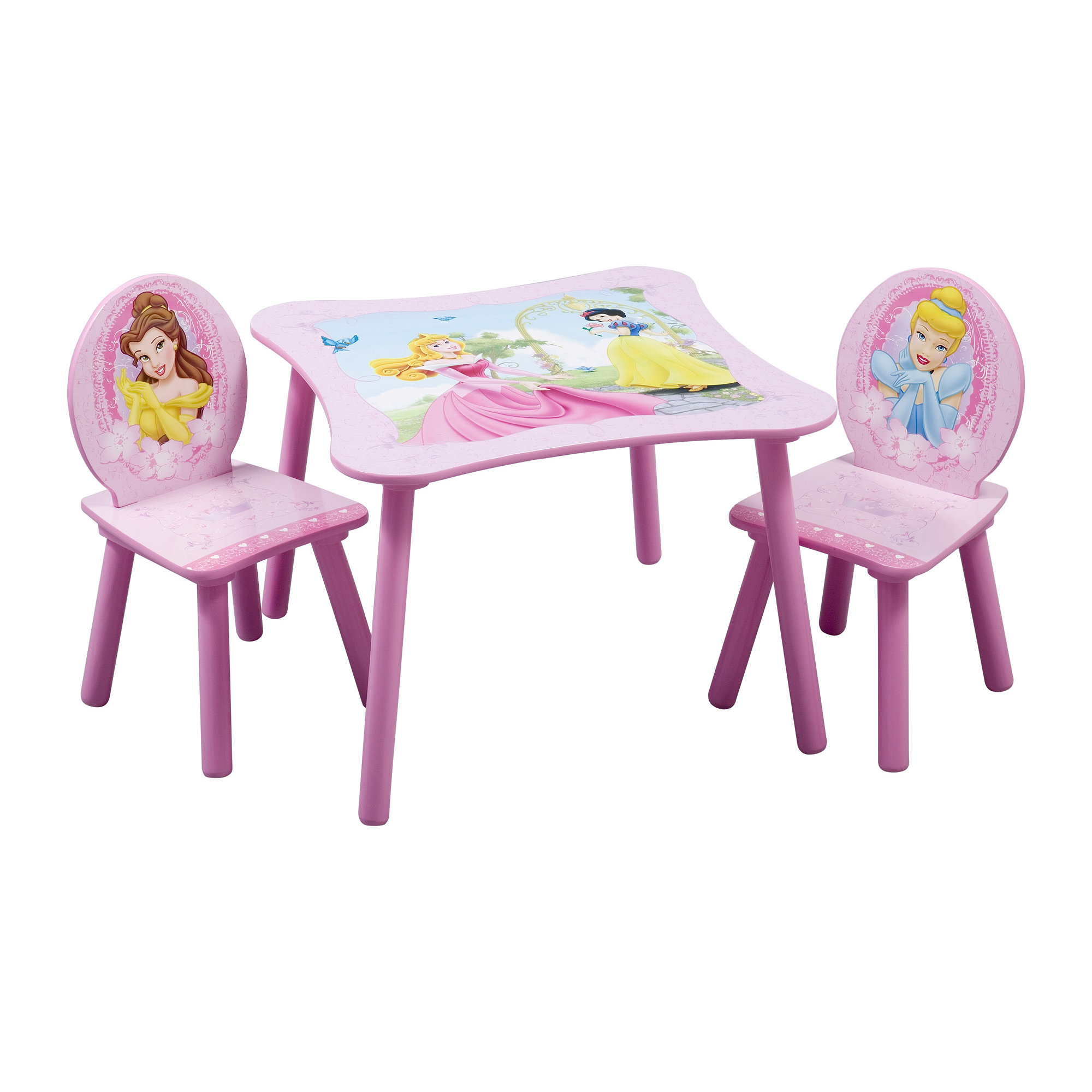 Delta Children Disney Princess Kids 3 Piece Table & Chair ...