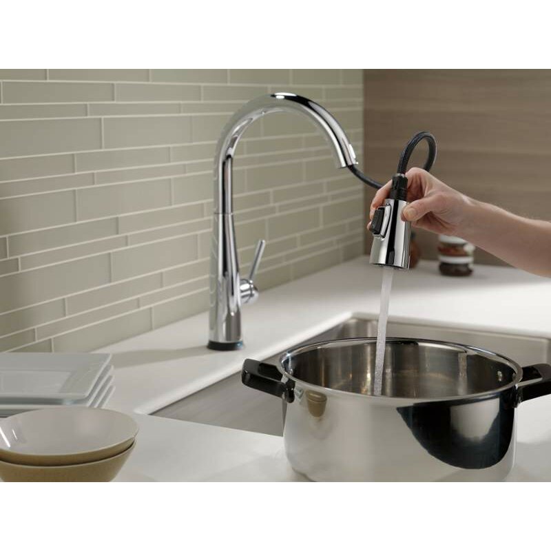 Delta Essa Single Handle Pull Down Standard Kitchen Faucet ...