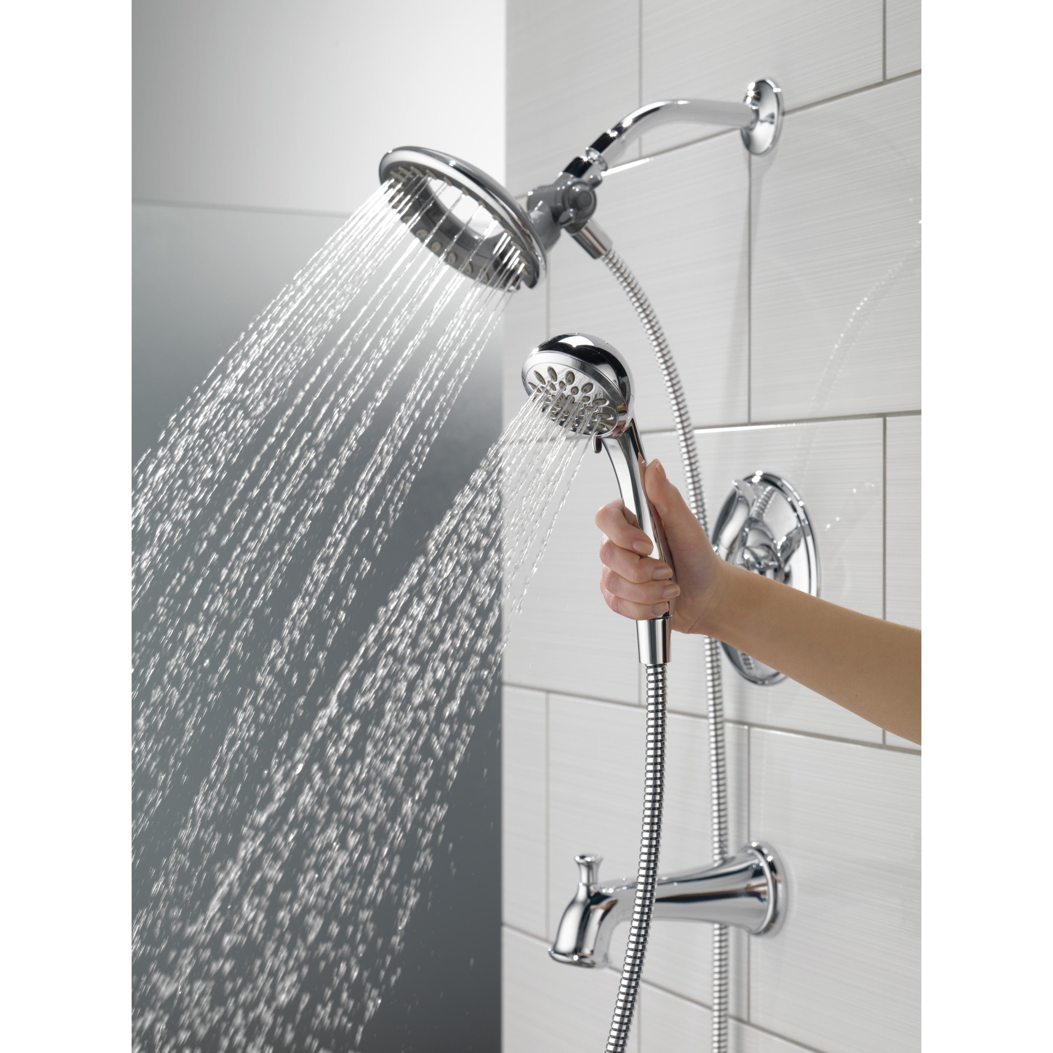 Delta Linden Dual Function Complete Shower System 