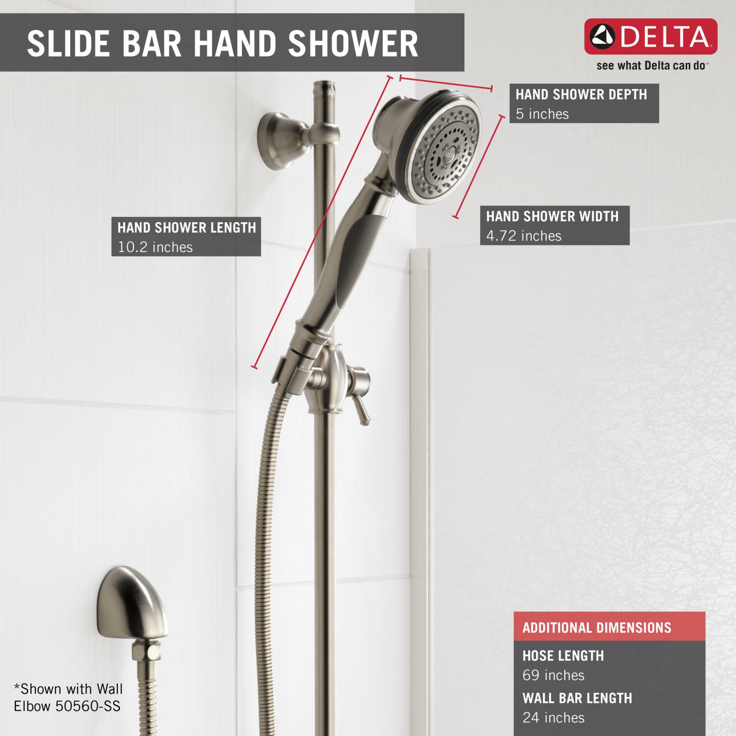 Delta Slide Bar Dual Function Hand Shower Trim & Reviews Wayfair