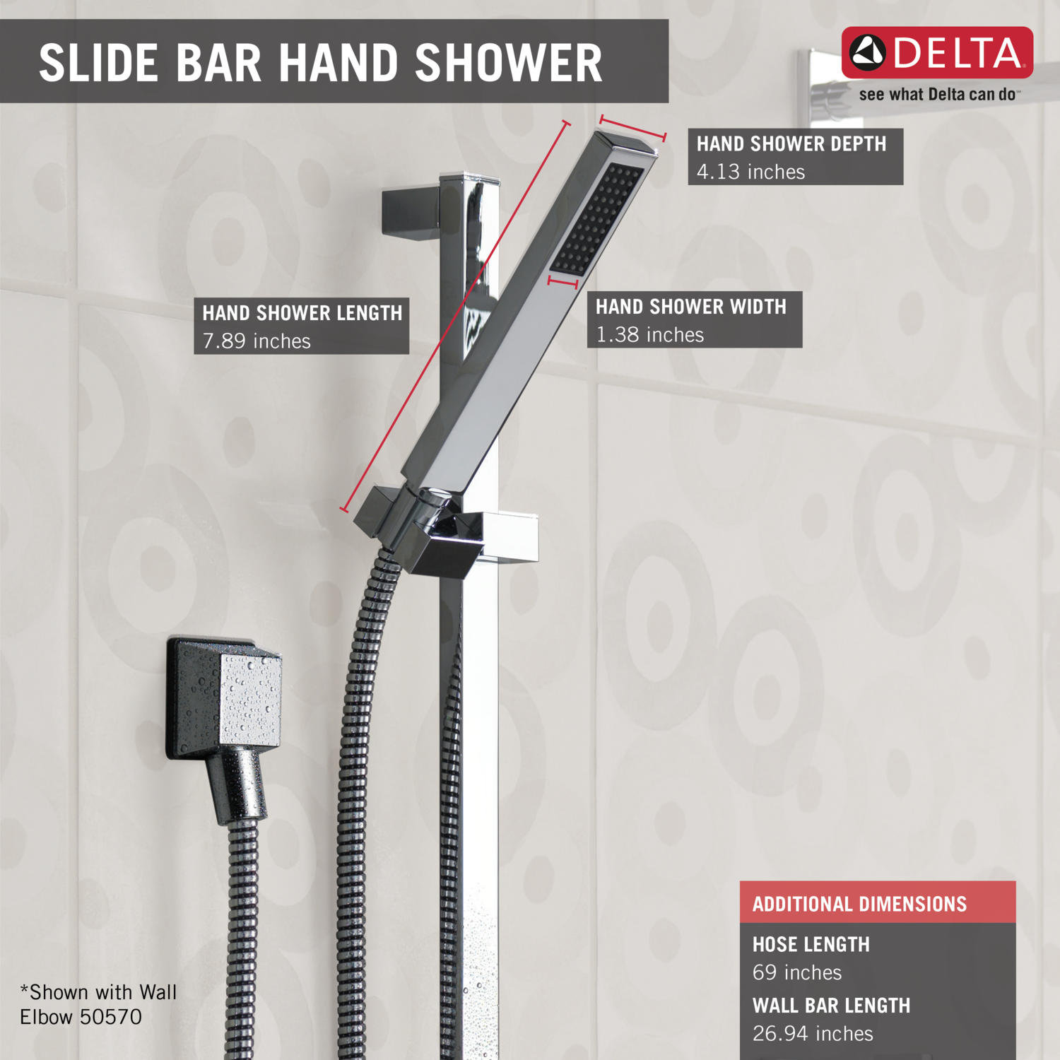 Delta Vero Dual Function Slide Bar Shower Head Trim & Reviews Wayfair