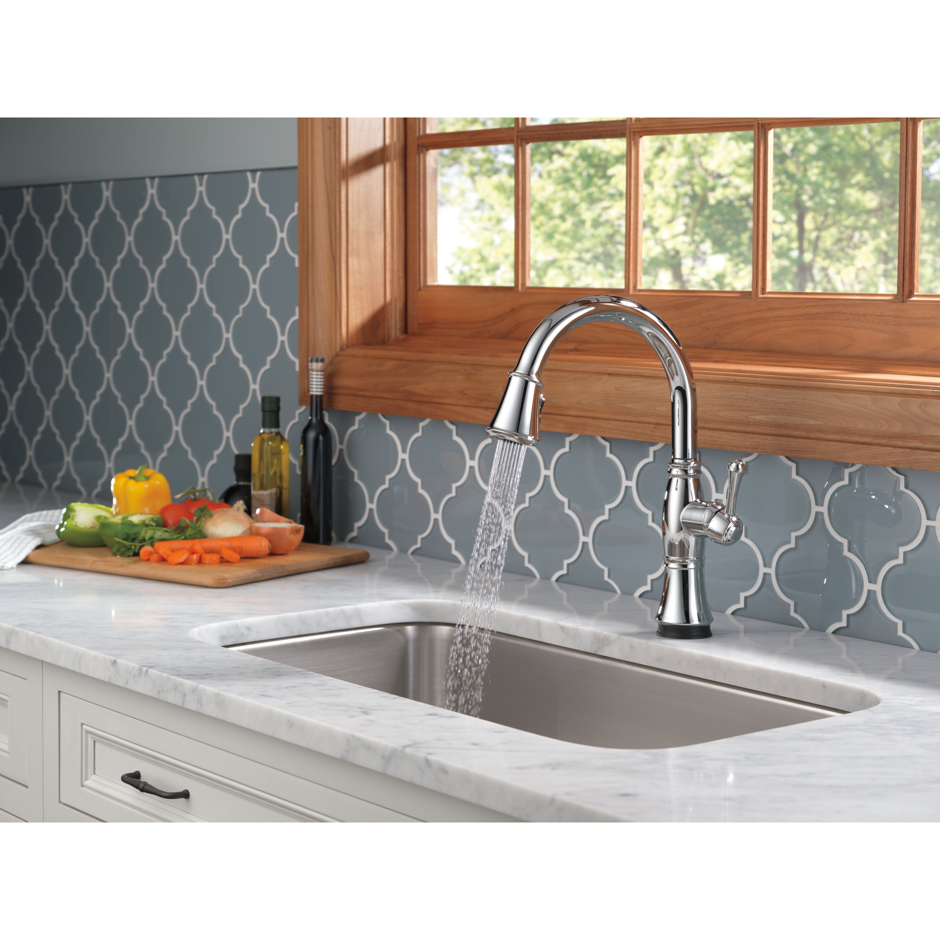 Delta Cassidy Single Handle Standard Kitchen Faucet & Reviews | Wayfair