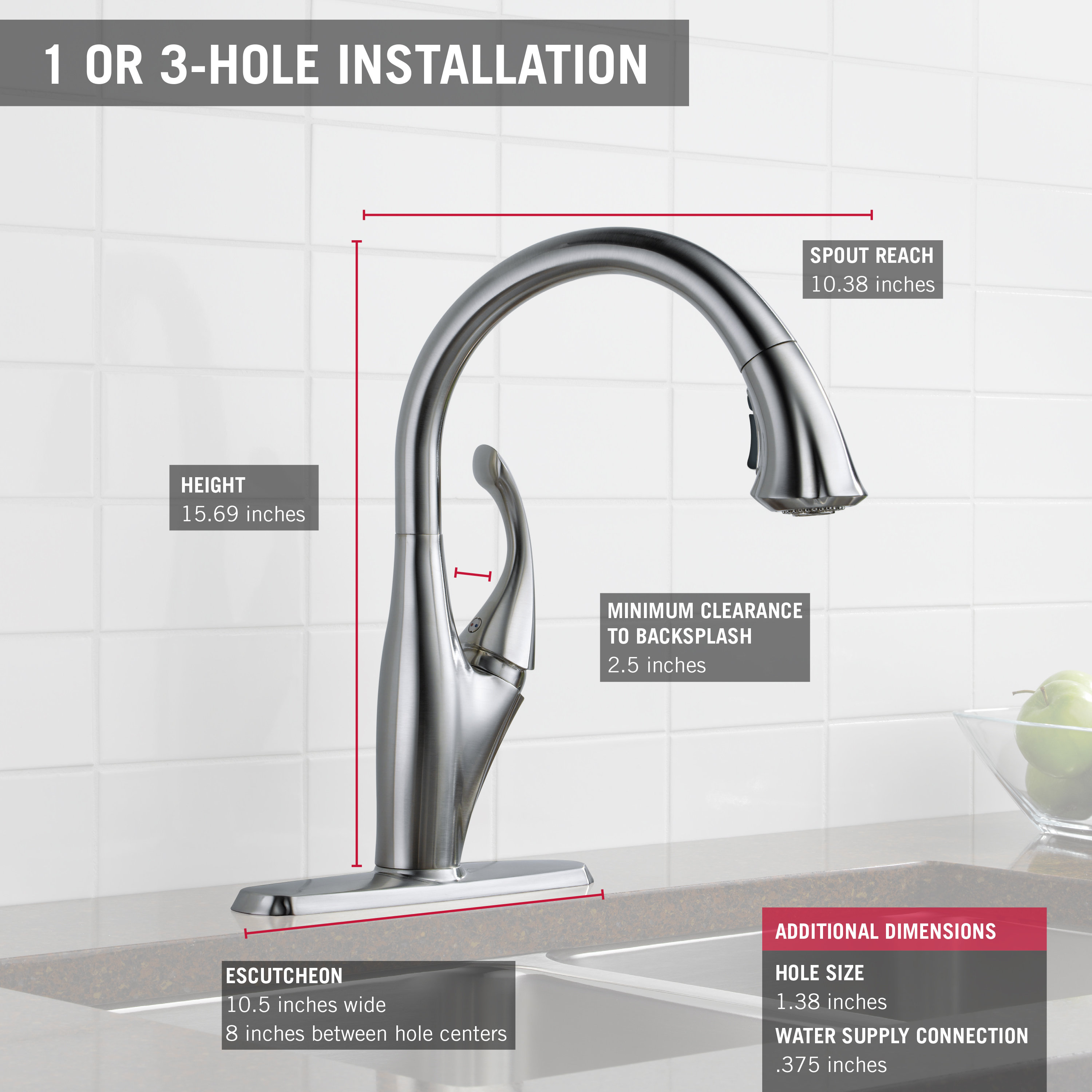 Delta Addison Single Handle Deck Mounted Kitchen Faucet & Reviews Wayfair