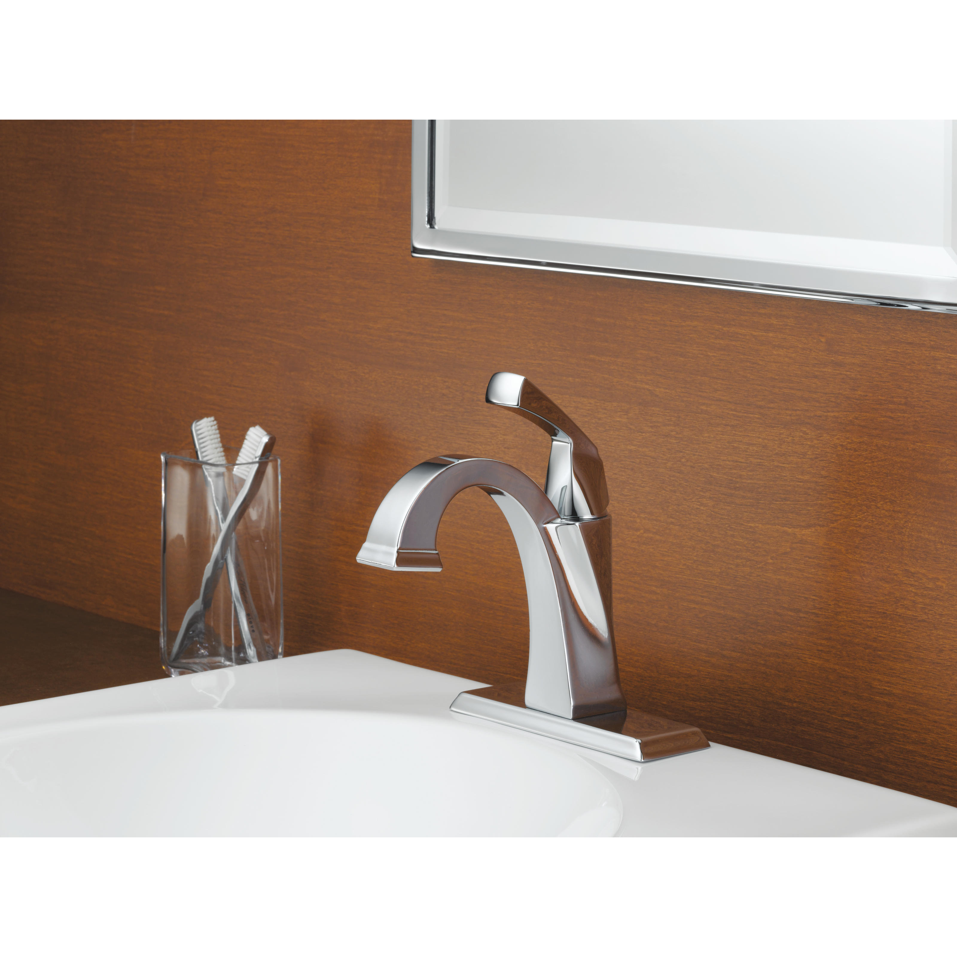 Delta Dryden Single Hole Bathroom Faucet with Diamond Seal Technology