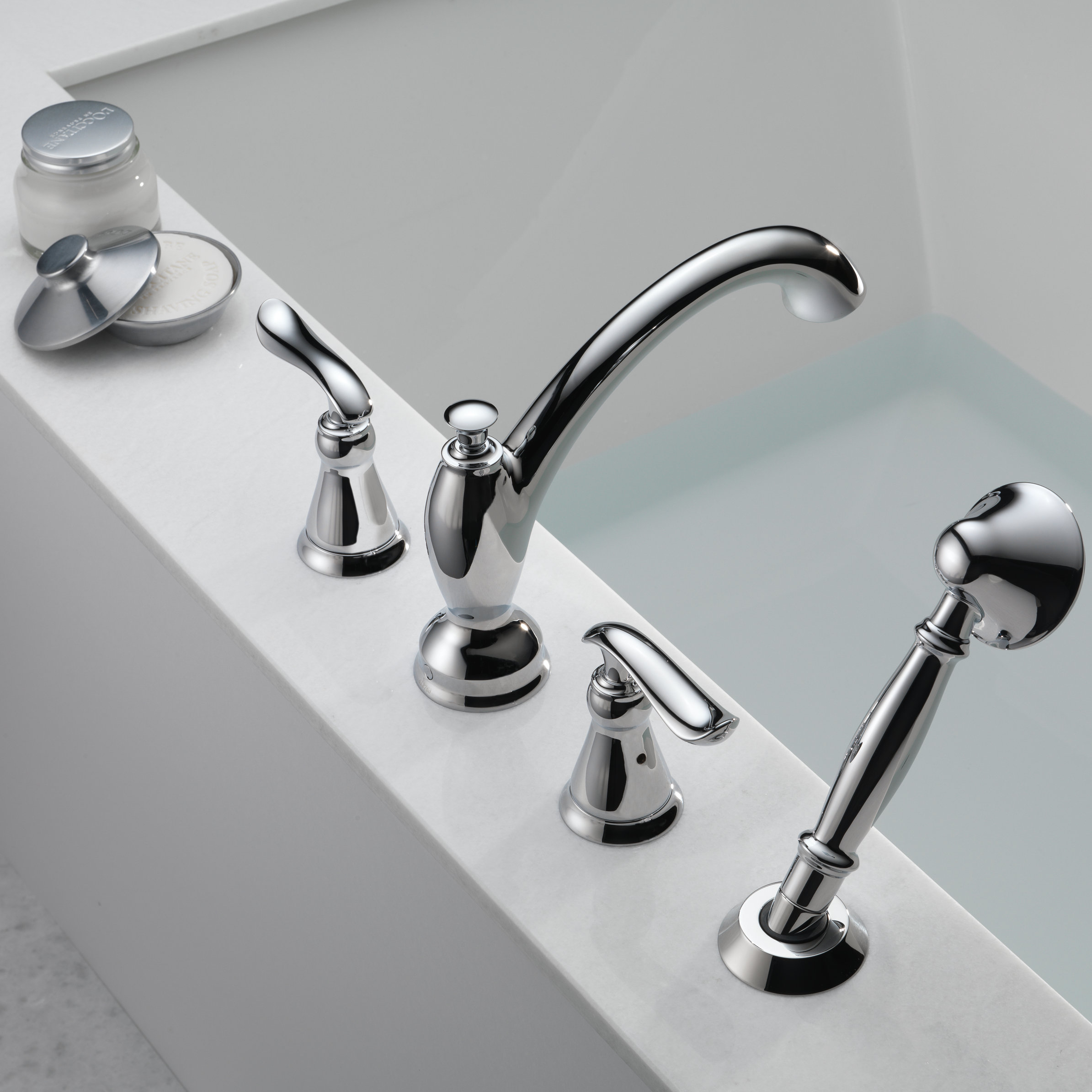 Delta Linden Volume Roman Tub with Hand Shower Faucet Trim & Reviews