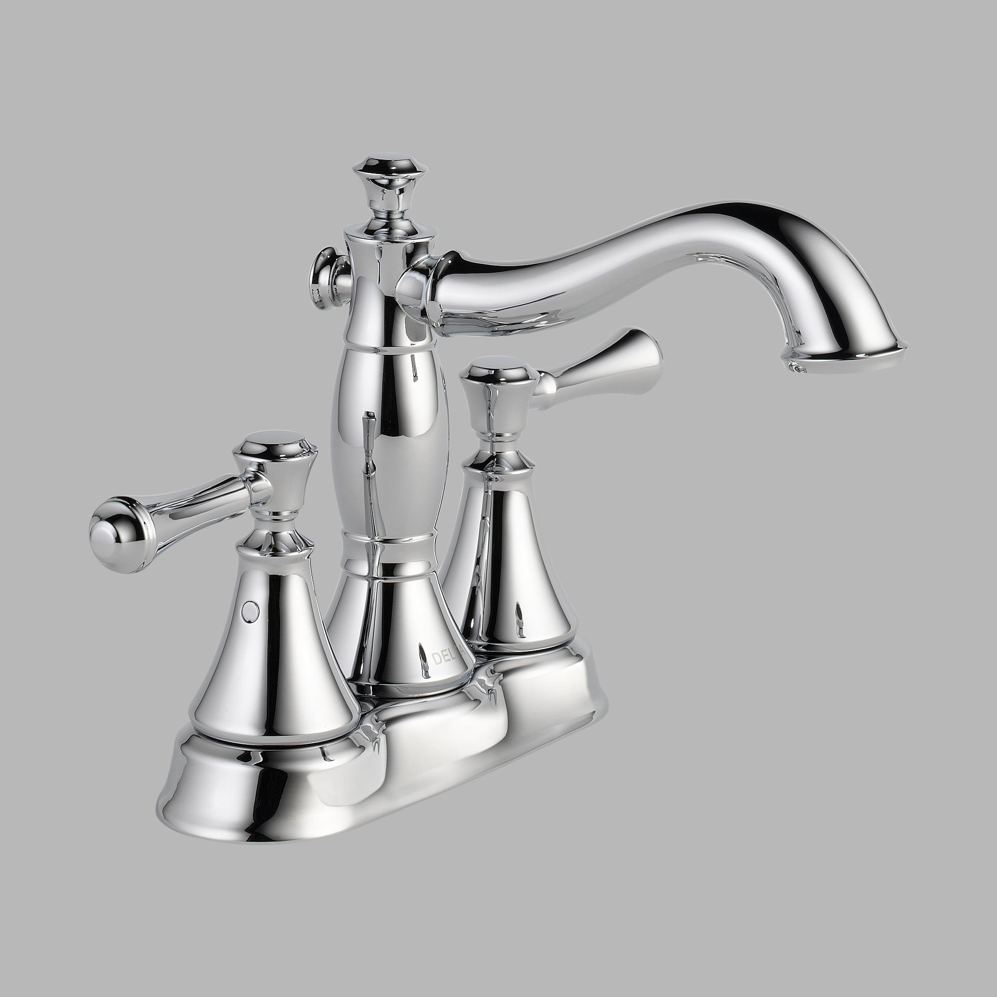 Delta Cassidy Double Handle Centerset Bathroom Faucet with Metal PopUp