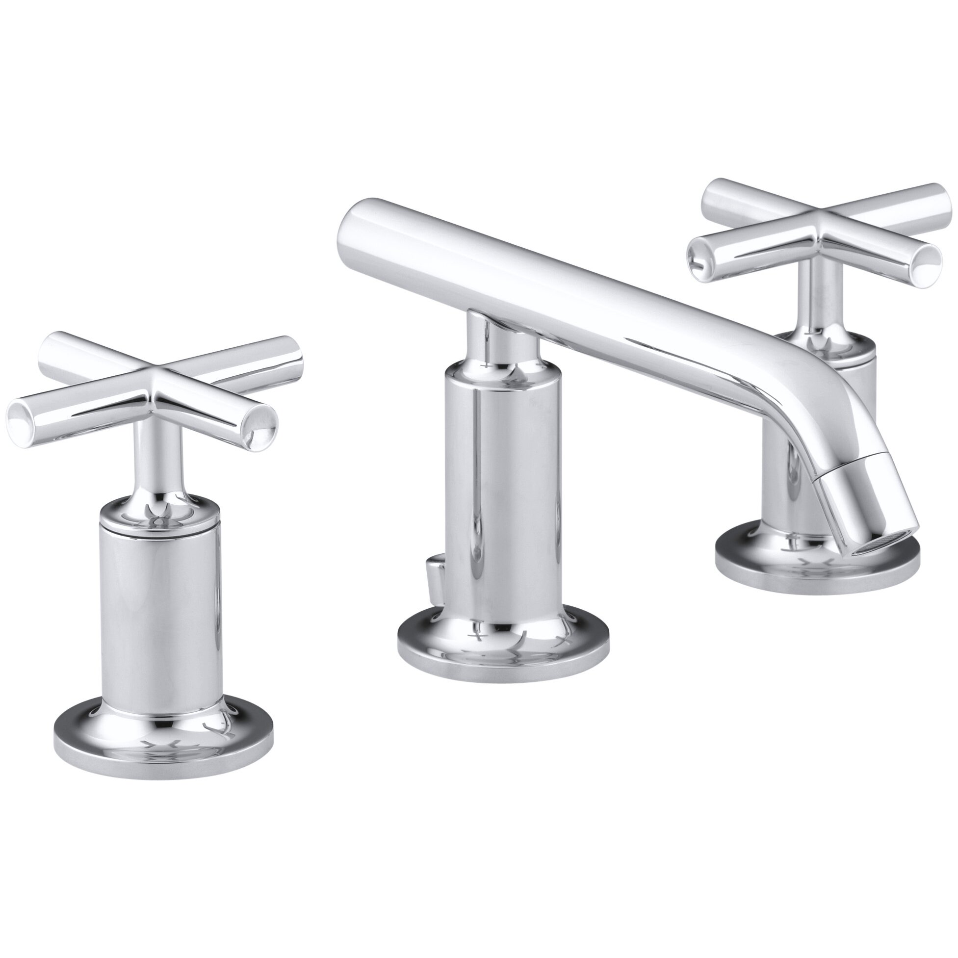 Kohler Purist Widespread Bathroom Sink Faucet with Low ...