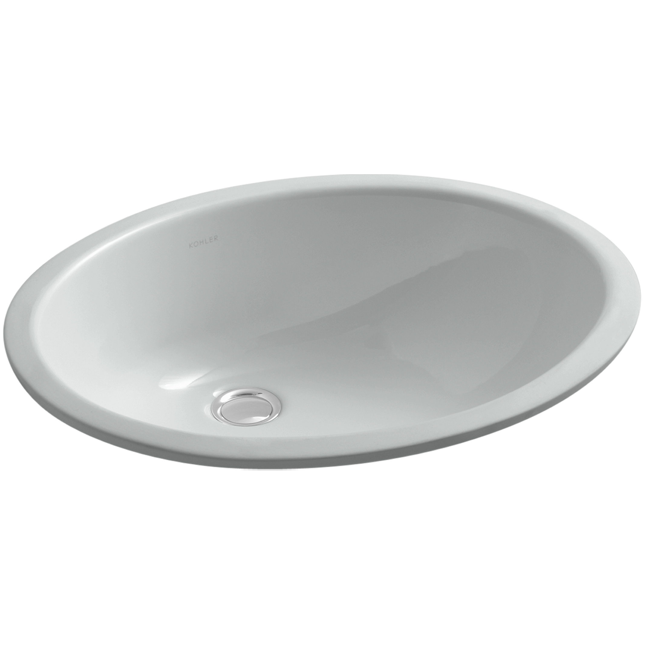 Kohler Caxton Undermount Bathroom Sink with Overflow and Clamp Assembly