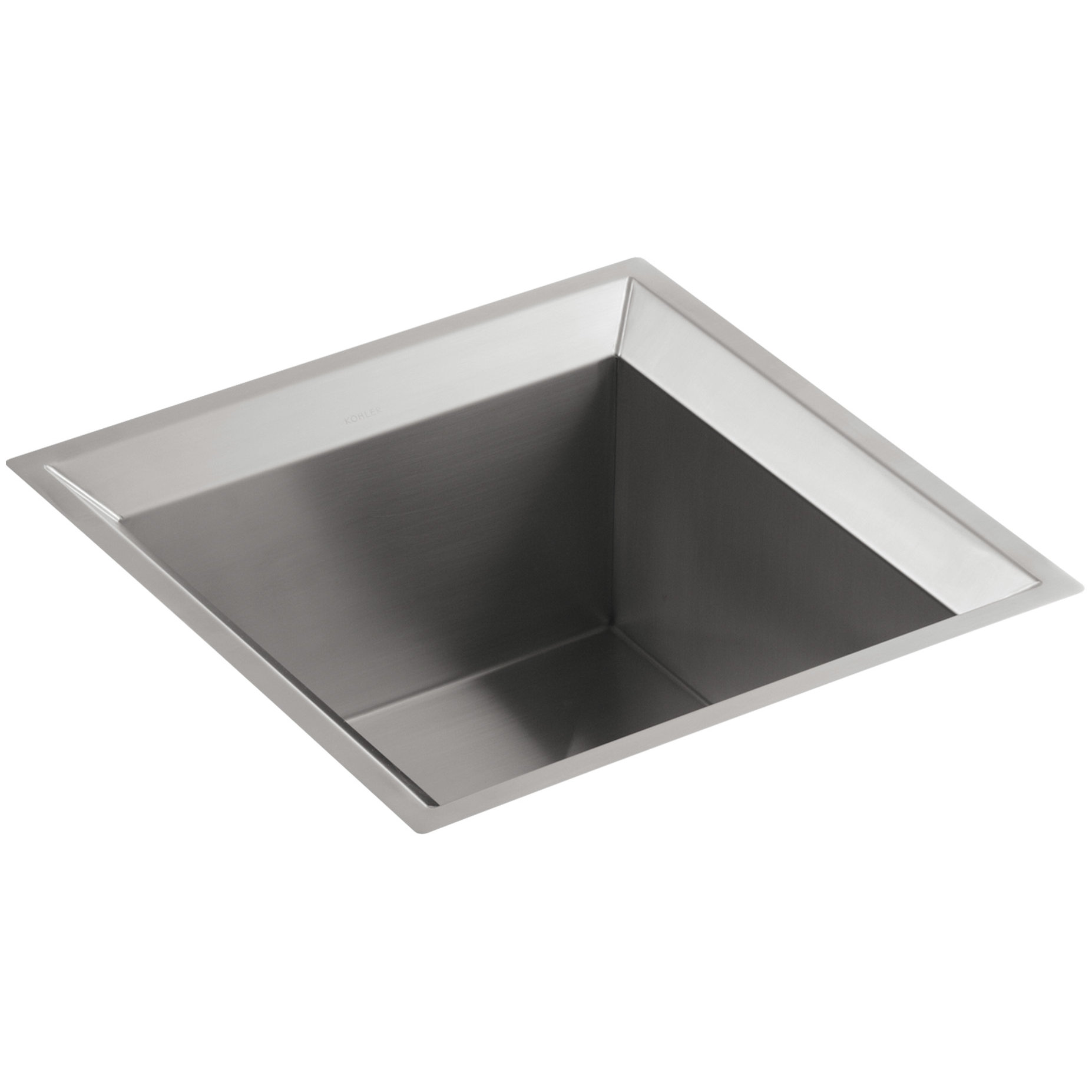 Kohler Poise Under-Mount Single-Bowl Bar Sink with Mirror Finish ...