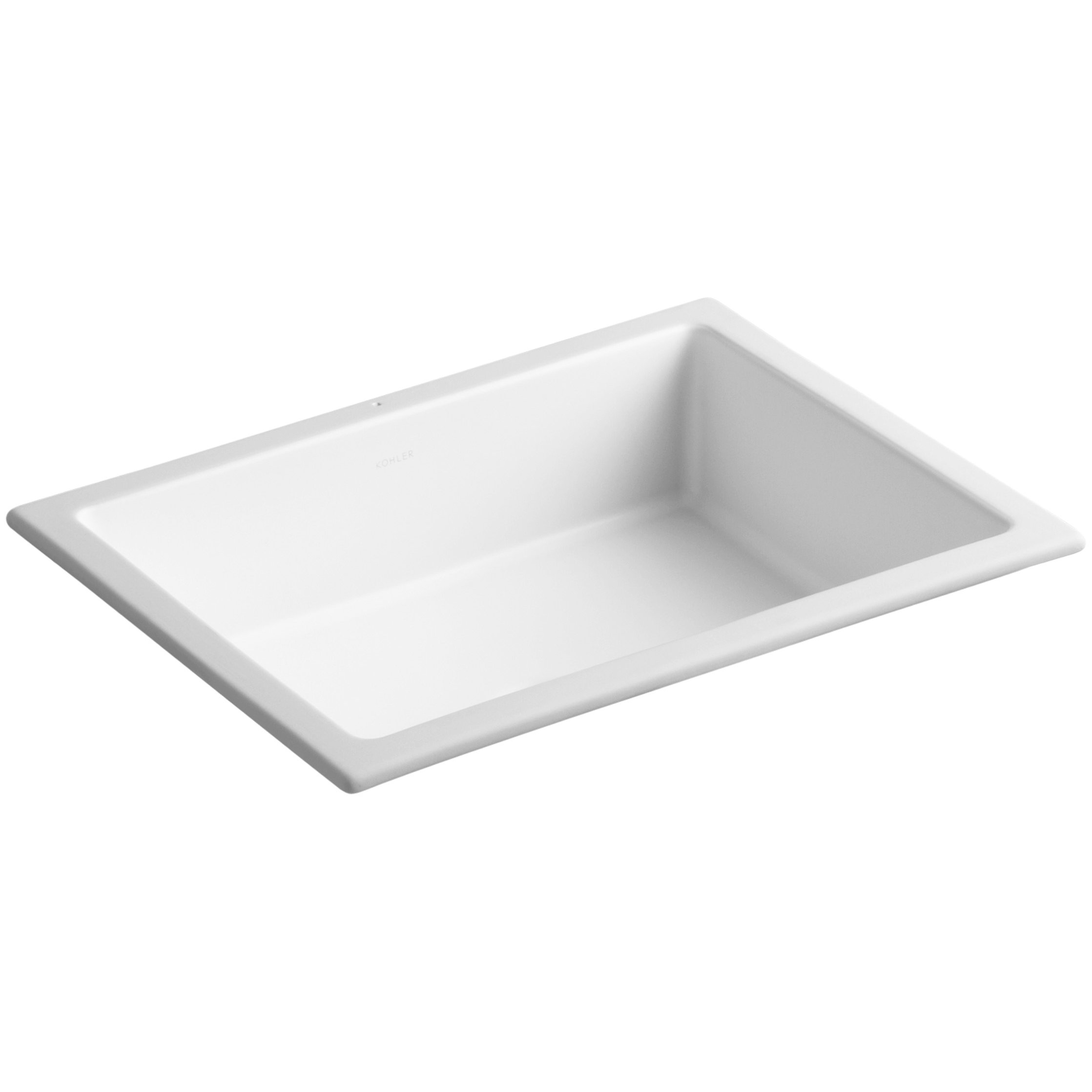 Sink rectangle kohler undermount biscuit bathroom 2882 expanded open