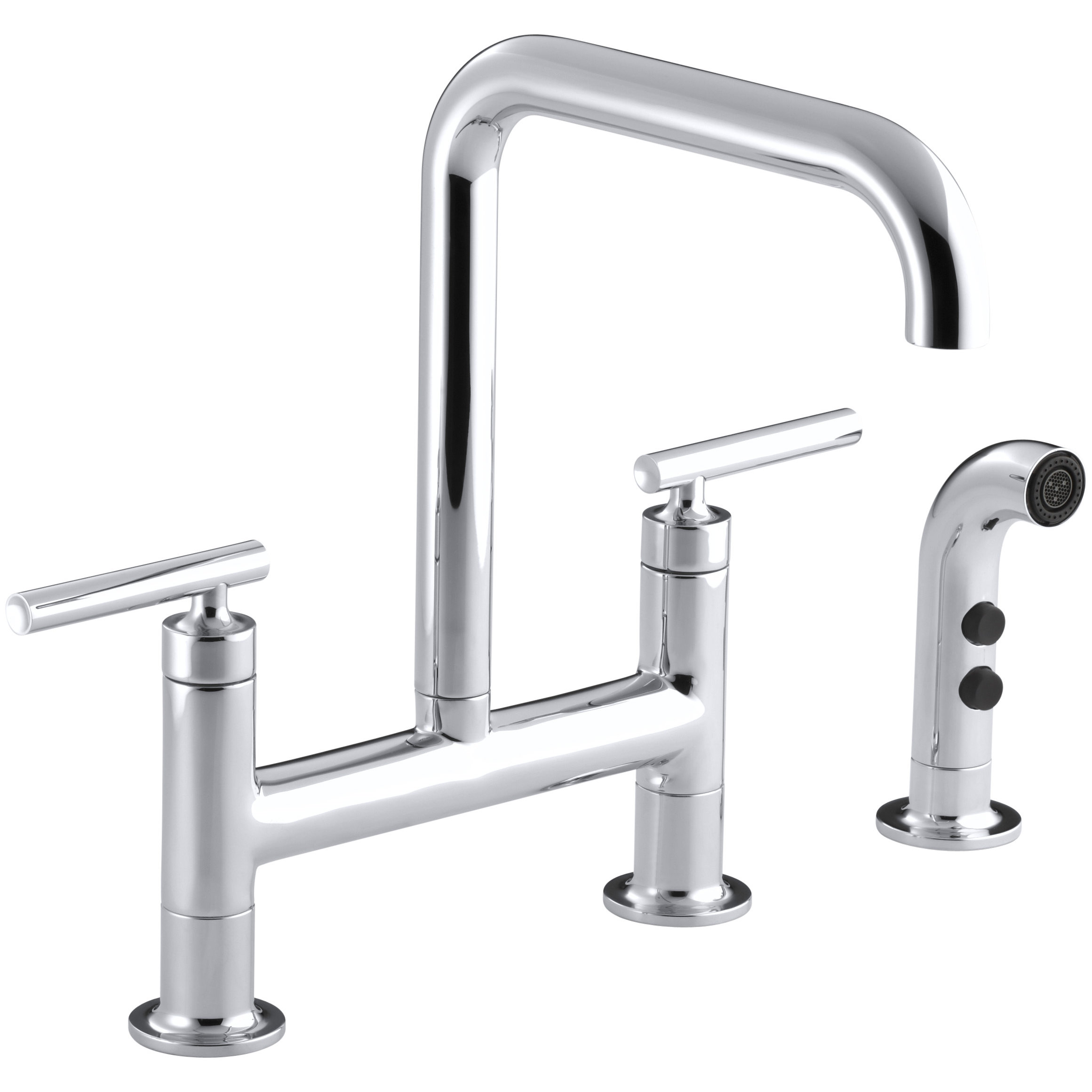 Kohler Purist Deck Mount Kitchen Sink Faucet & Reviews ...