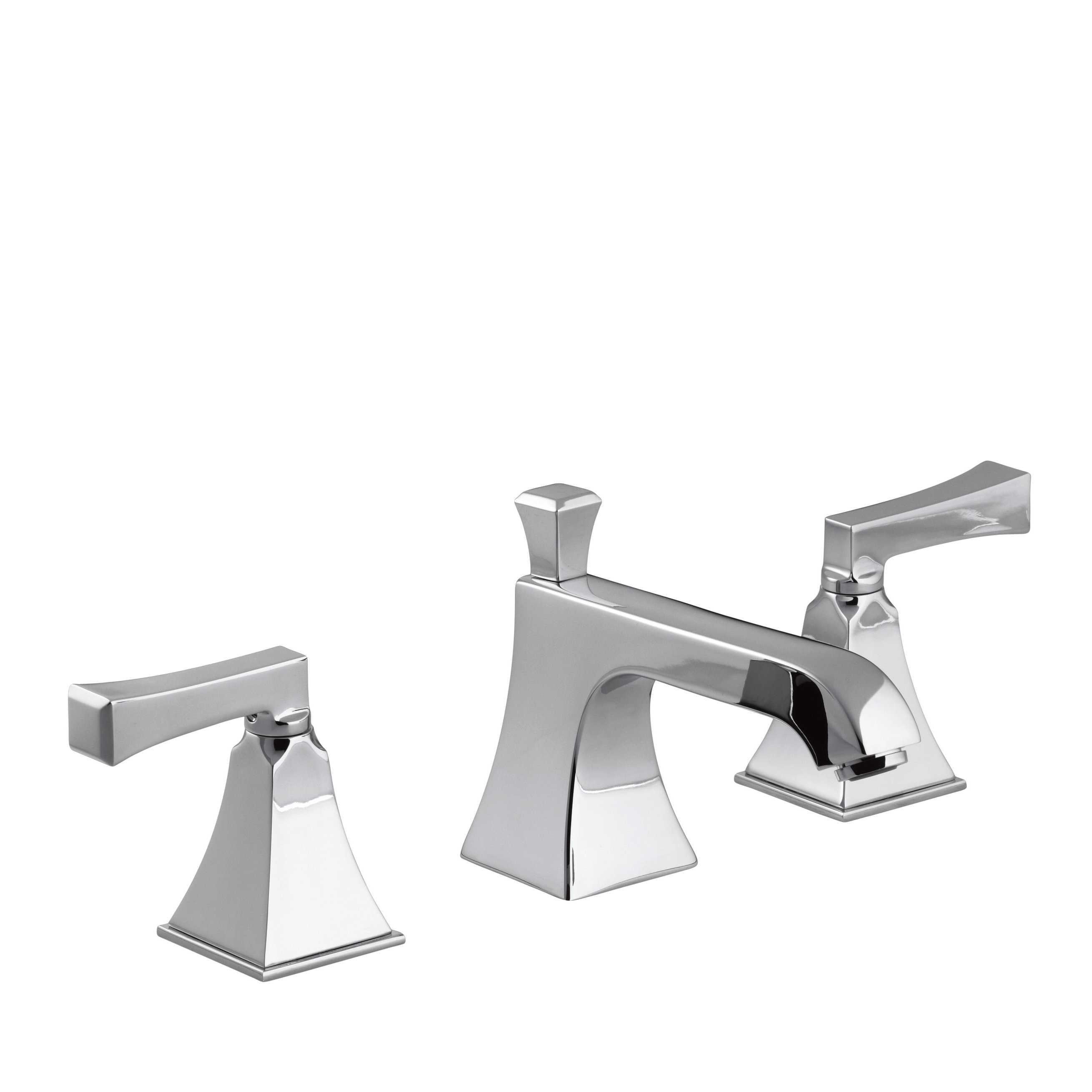 Kohler Memoirs Widespread Bathroom Sink Faucet with Deco Lever Handles