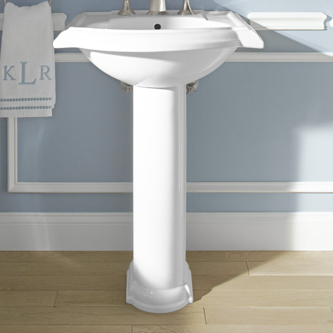 Kohler Devonshire 24" Pedestal Bathroom Sink & Reviews Wayfair