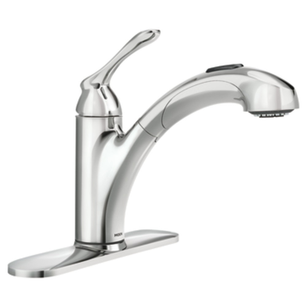 Moen Banbury Single Handle Deck mounted Kitchen Faucet & Reviews Wayfair