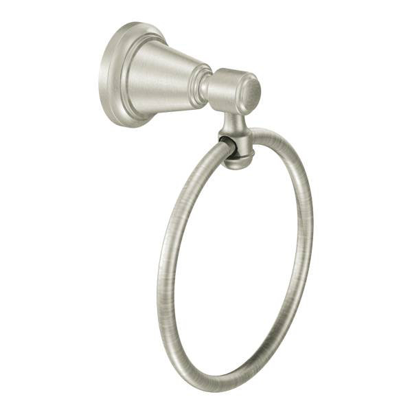 Moen Bradshaw Wall Mounted Towel Ring & Reviews Wayfair