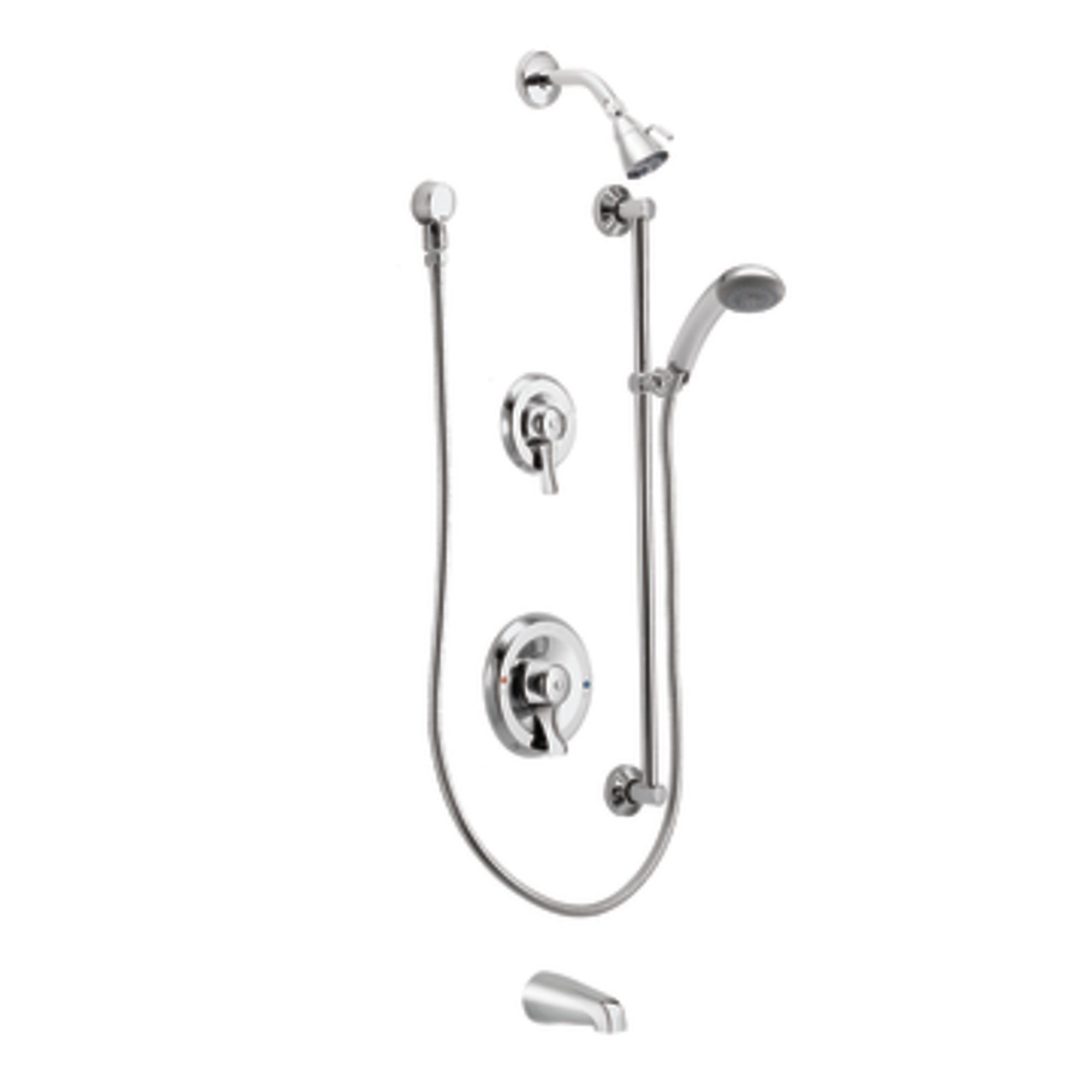Moen Commercial Complete Shower System with Lever Handle & Reviews