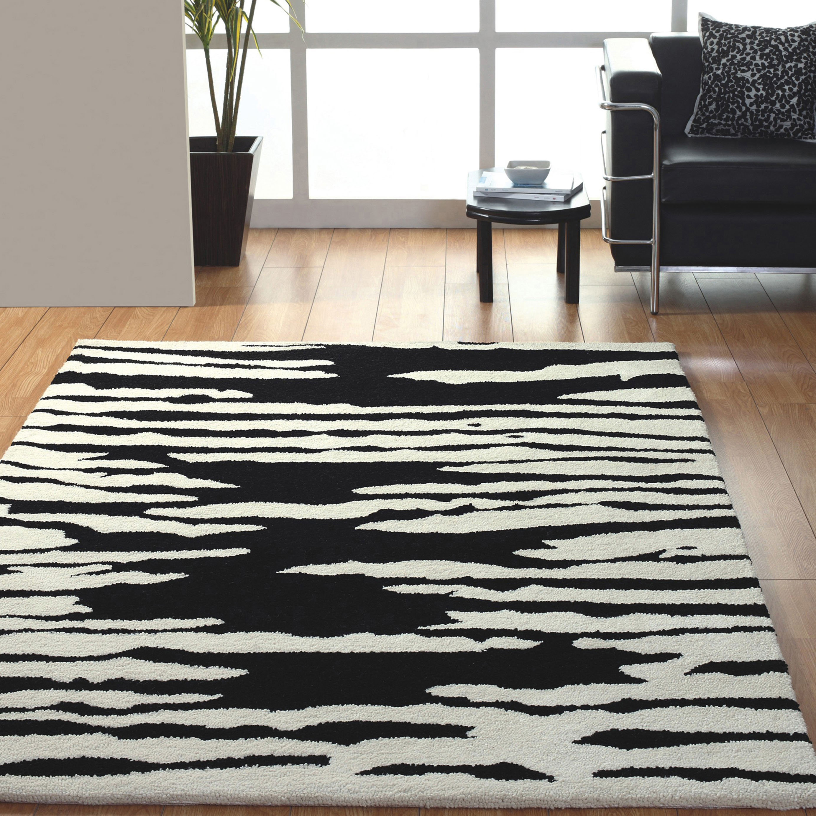 Jovi Home Proximity Black/Gray Area Rug Wayfair