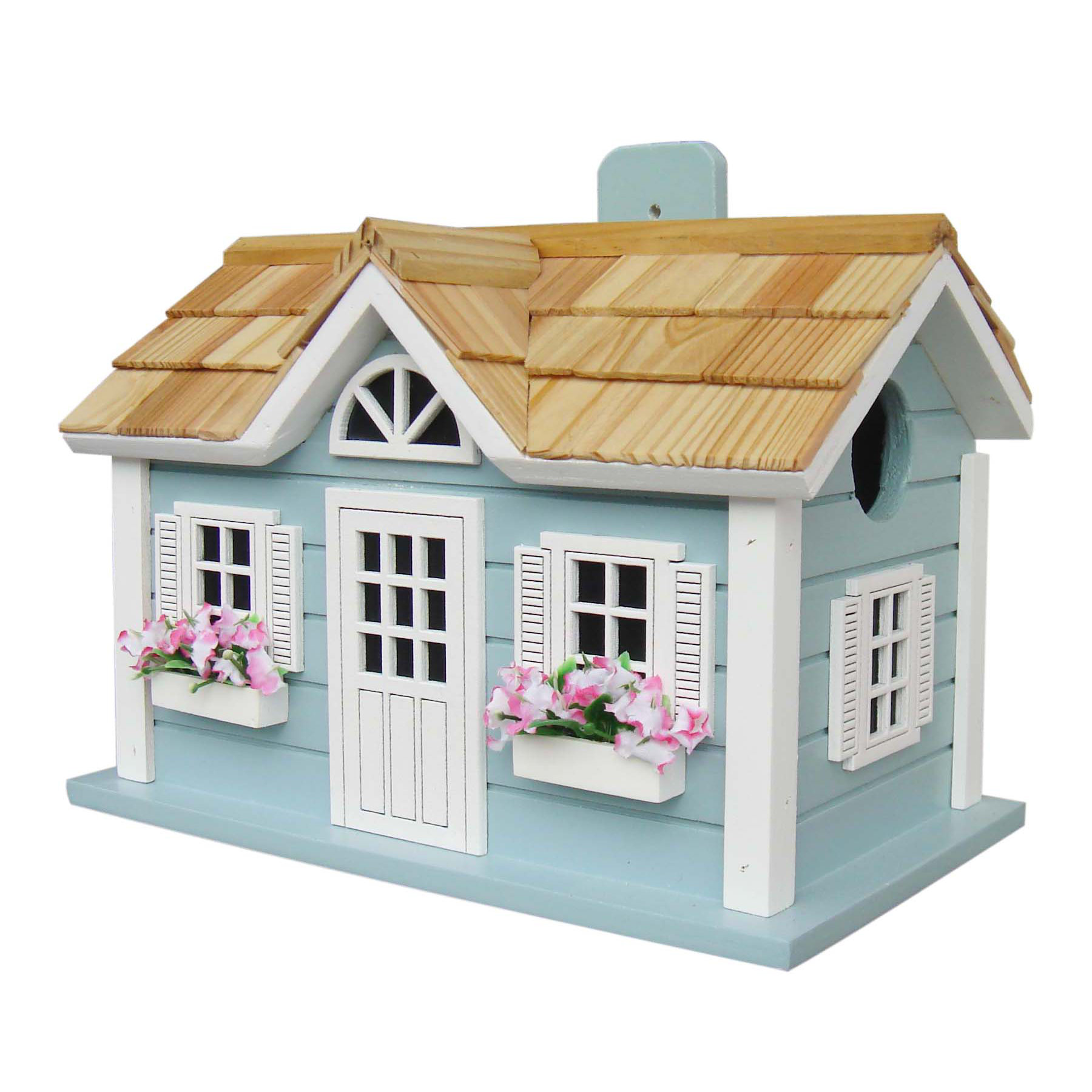 Home Bazaar Fledgling Series Nantucket Cottage Mounted Birdhouse