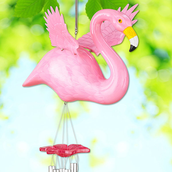 Exhart WindyWings Flamingo Wind Chime & Reviews Wayfair