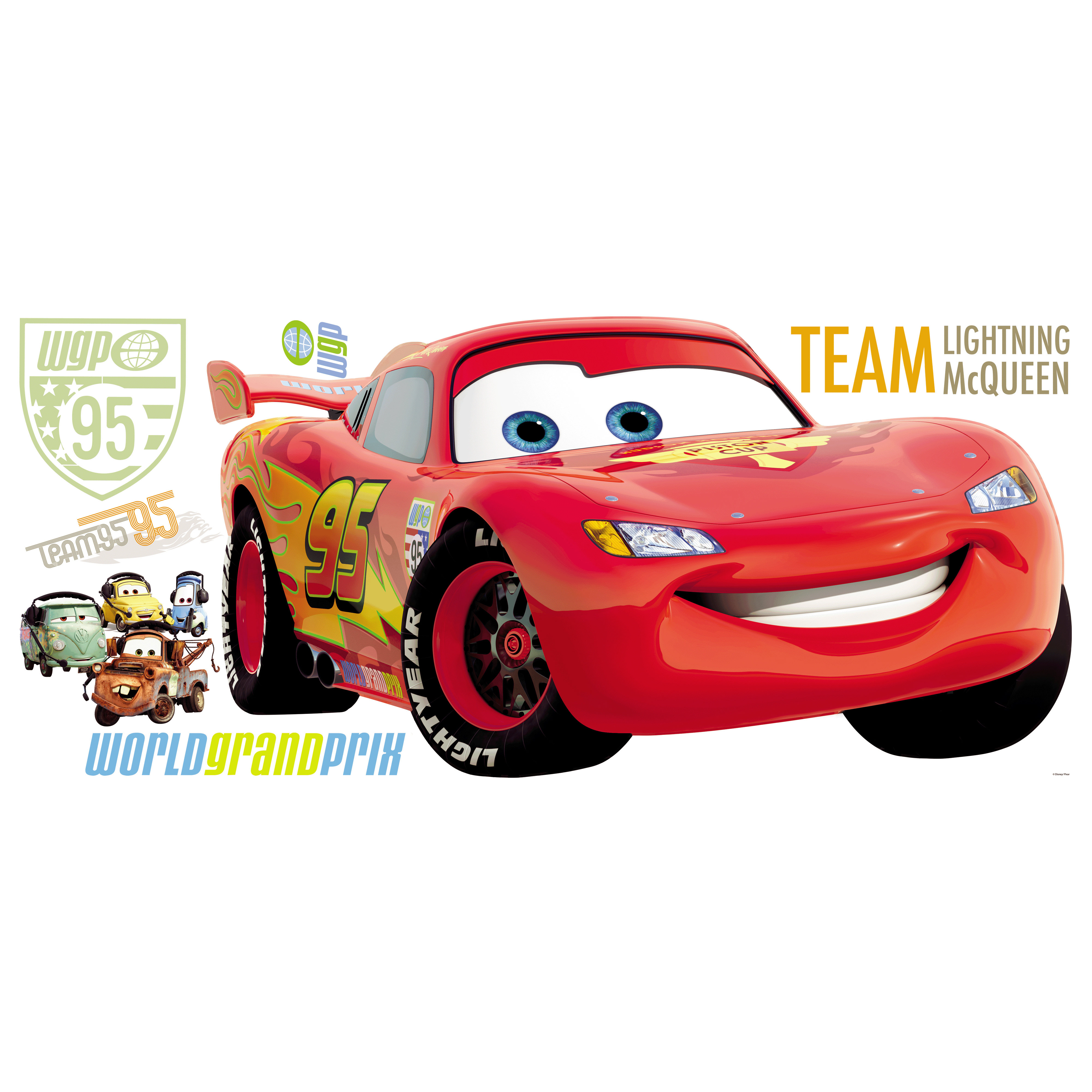 Room Mates Disney Pixar Cars Giant Wall Decal & Reviews Wayfair