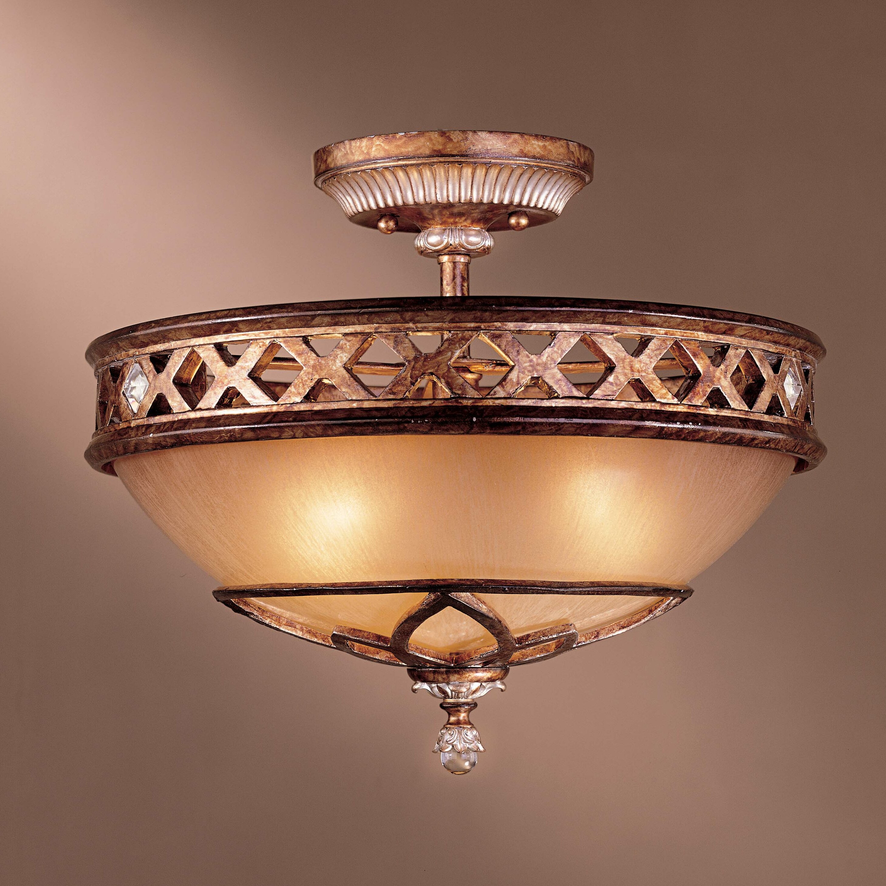 Minka Lavery Aston Court 3 Light Semi Flush Mount & Reviews | Wayfair