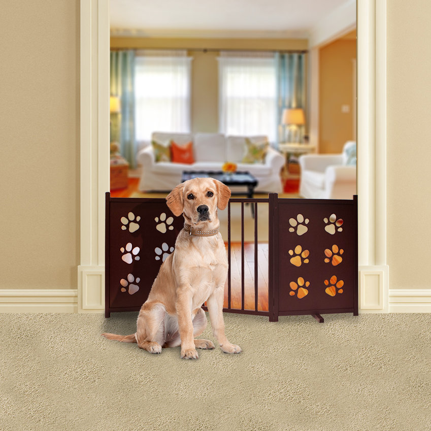 FurHaven Freestanding Pet Gate with Swivel Feet & Reviews Wayfair