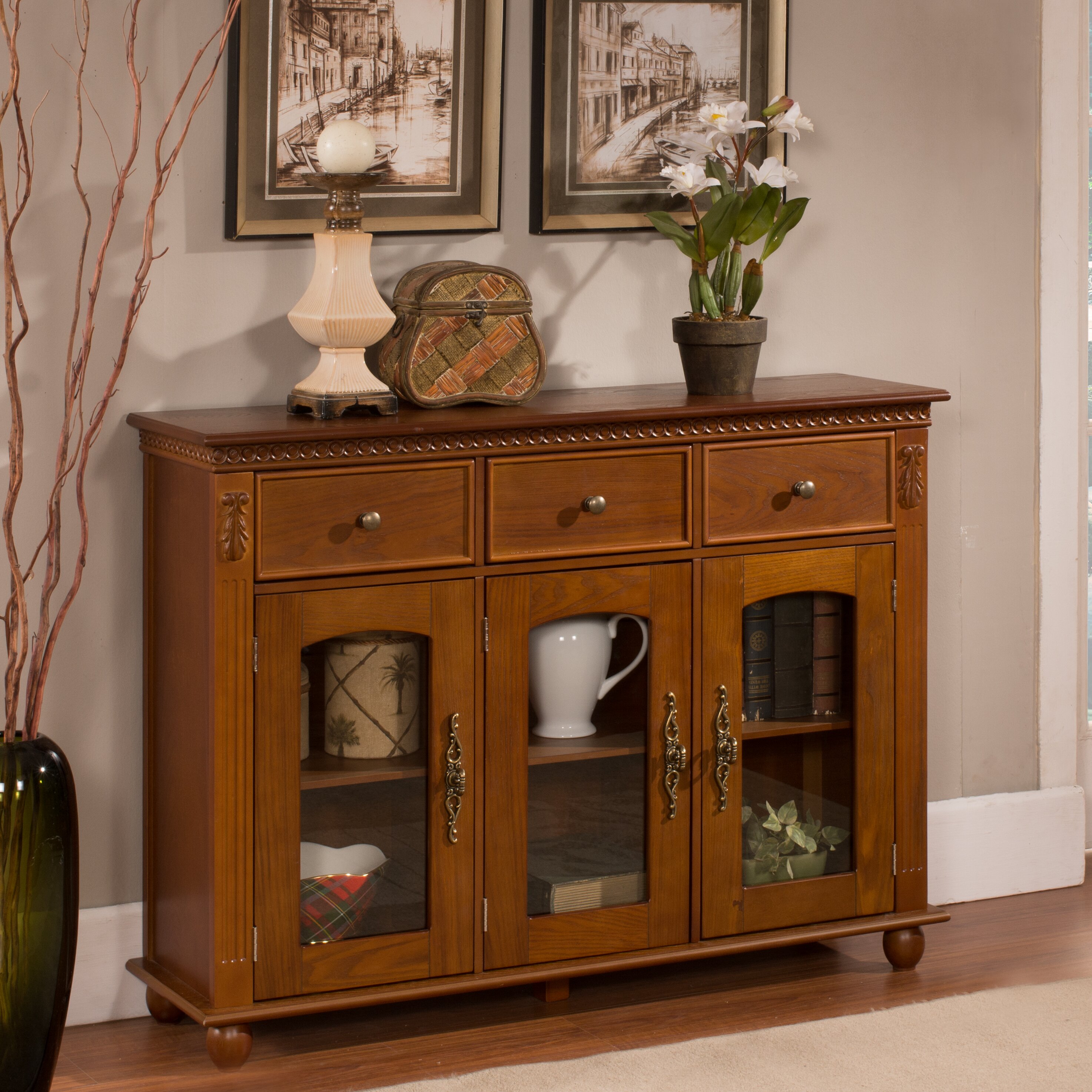 InRoom Designs Console Table/Cabinet & Reviews | Wayfair