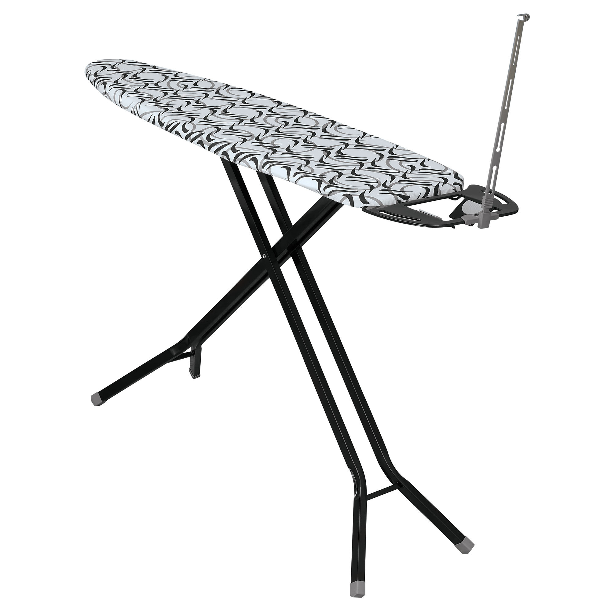 Household Essentials Deluxe 4Leg Ironing Board with Iron Rest and Cord