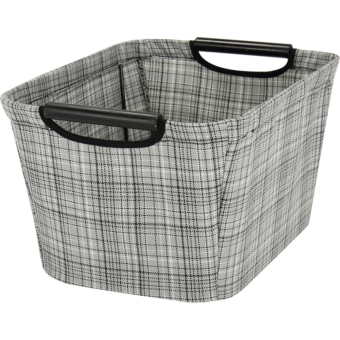 Household Essentials Tapered Storage Bin with Wood Handles & Reviews