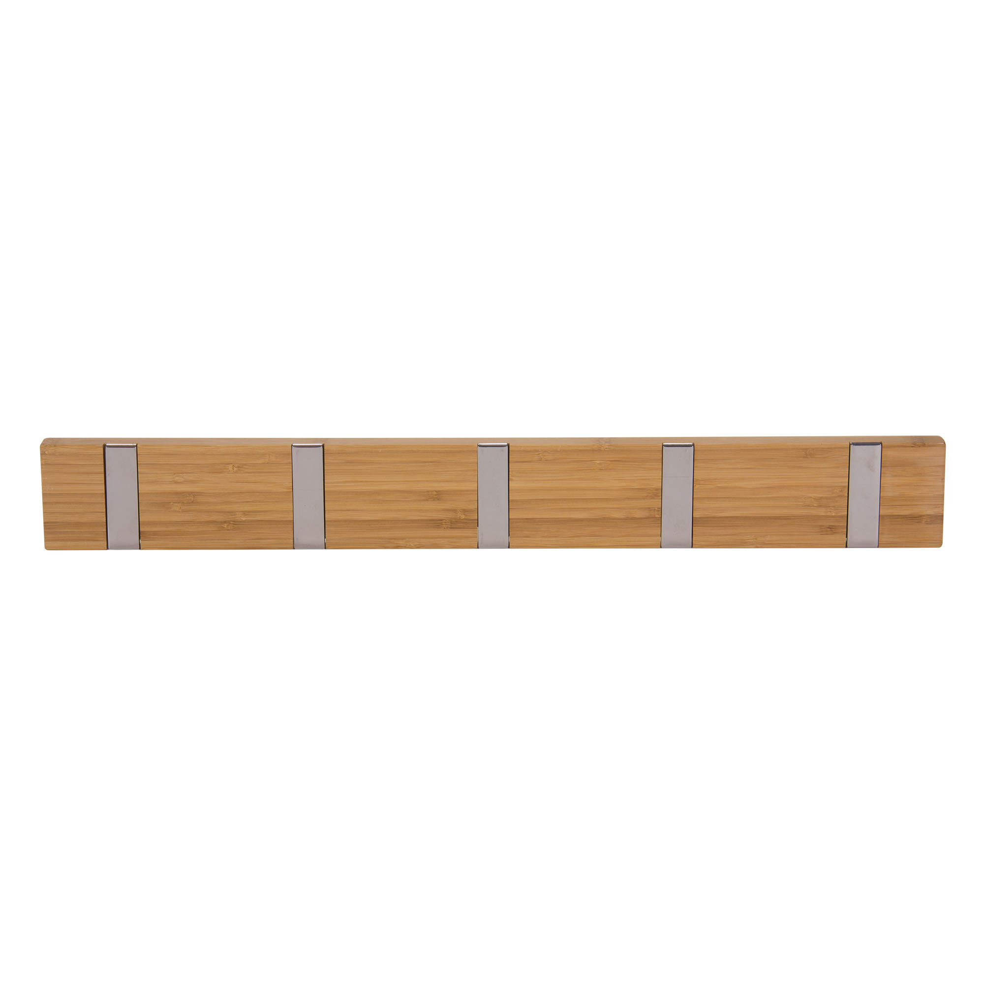 Household Essentials Bamboo Recessed 5Hook Wall Coat Rack & Reviews