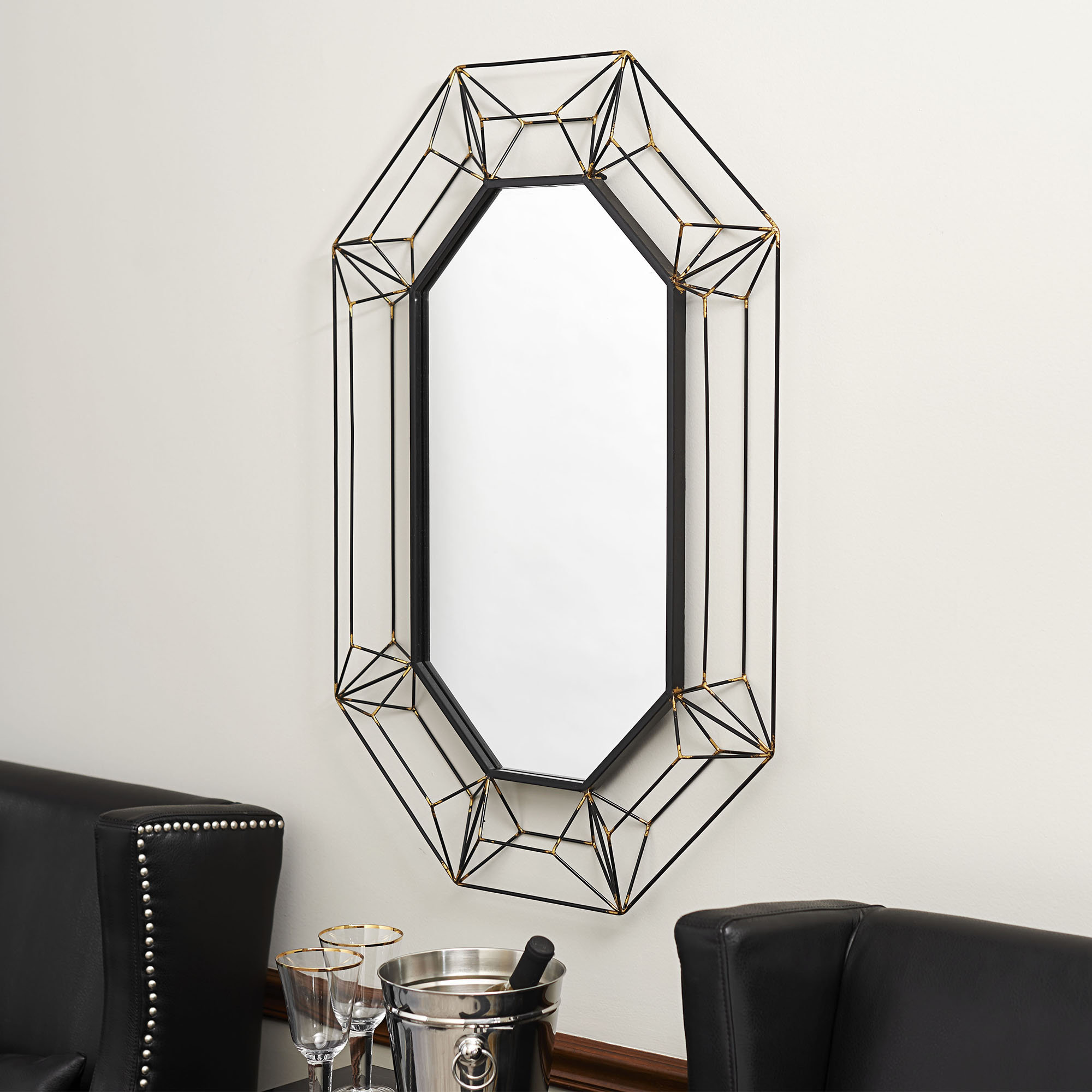 Household Essentials Large Wall Mirror & Reviews Wayfair