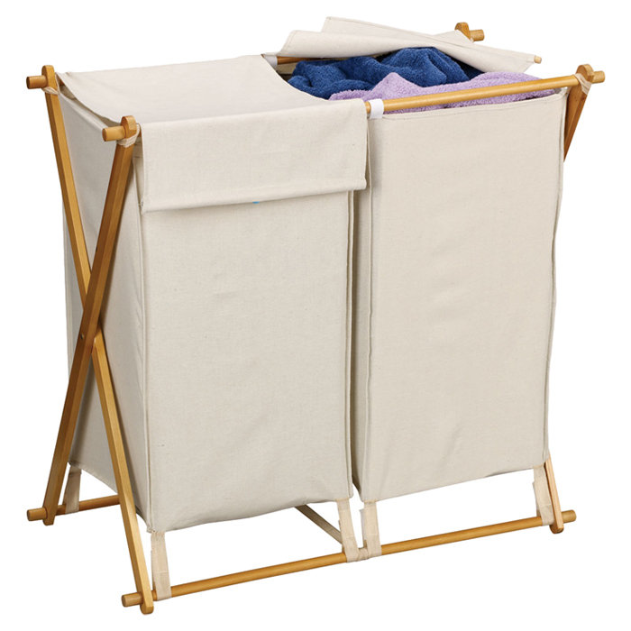 Household Essentials X Frame Double Hamper & Reviews Wayfair