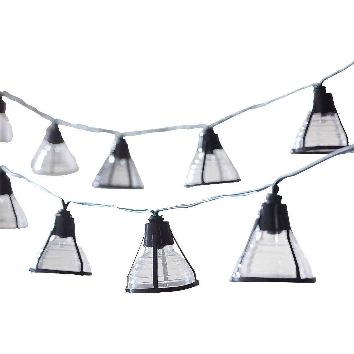 Smart Solar Solar 20-Light 14.75 ft. Lantern String Lights ...