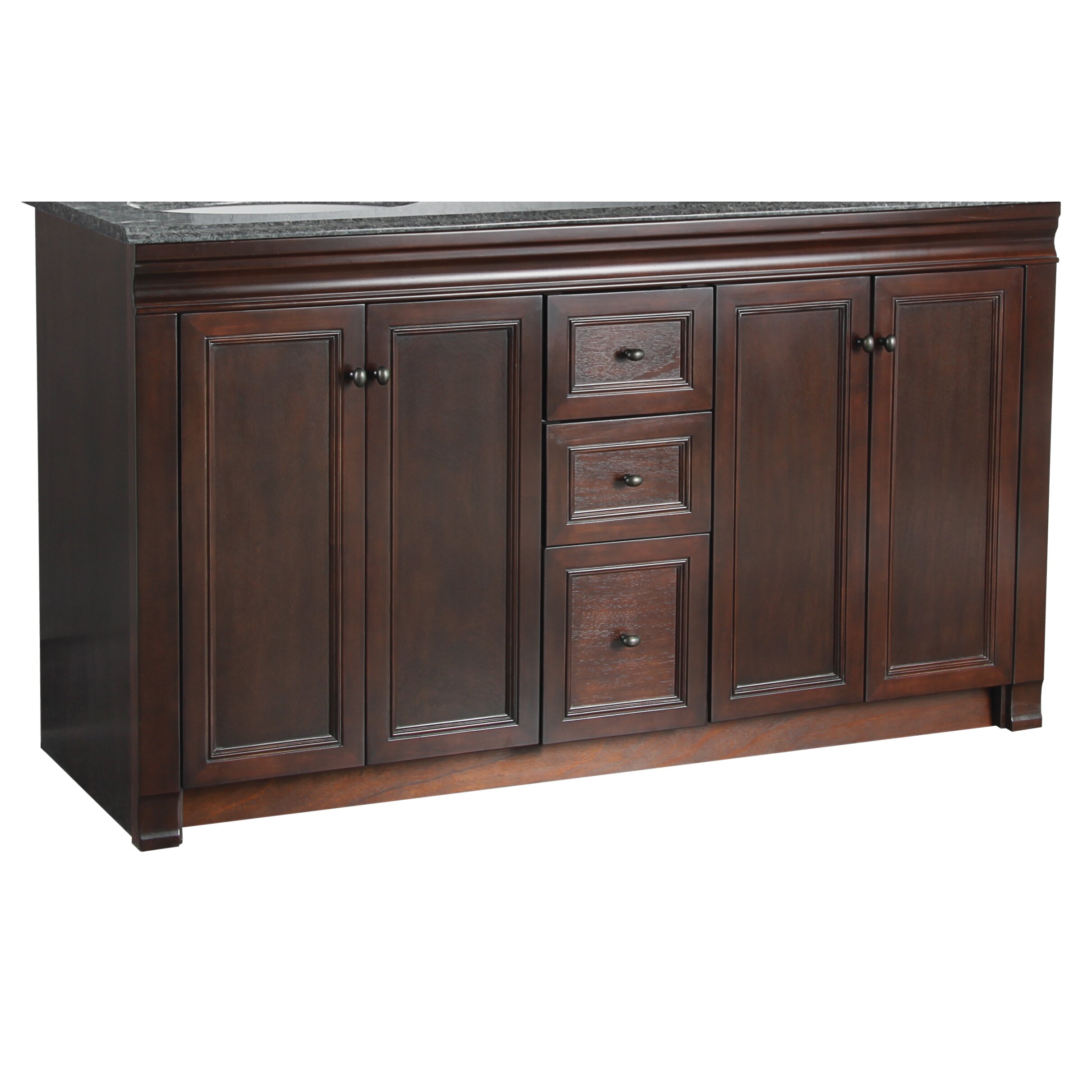 Hazelwood Home 60 Bathroom Vanity Base  Reviews  Wayfair