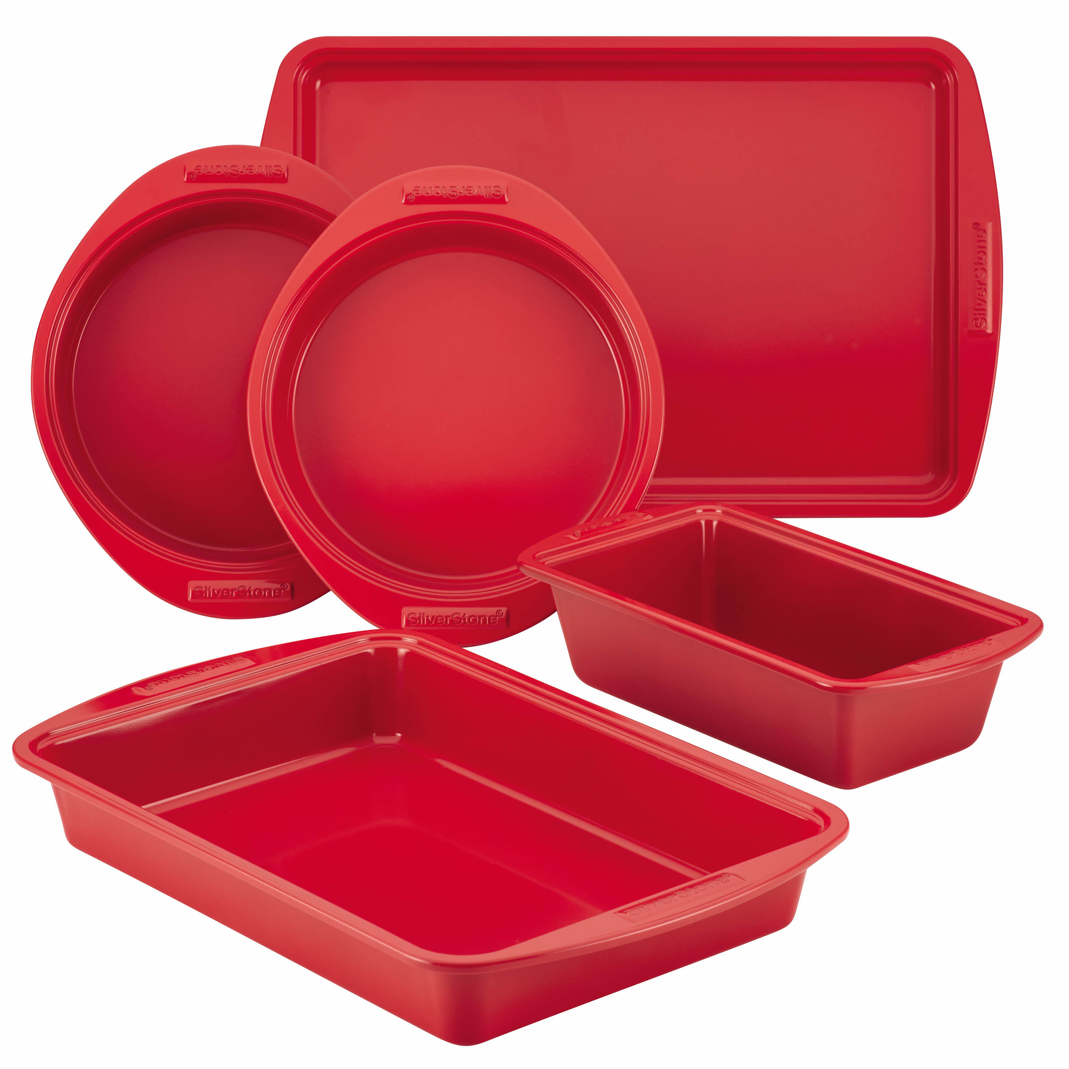 SilverStone Hybrid Ceramic 5 Piece Nonstick Bakeware Set & Reviews