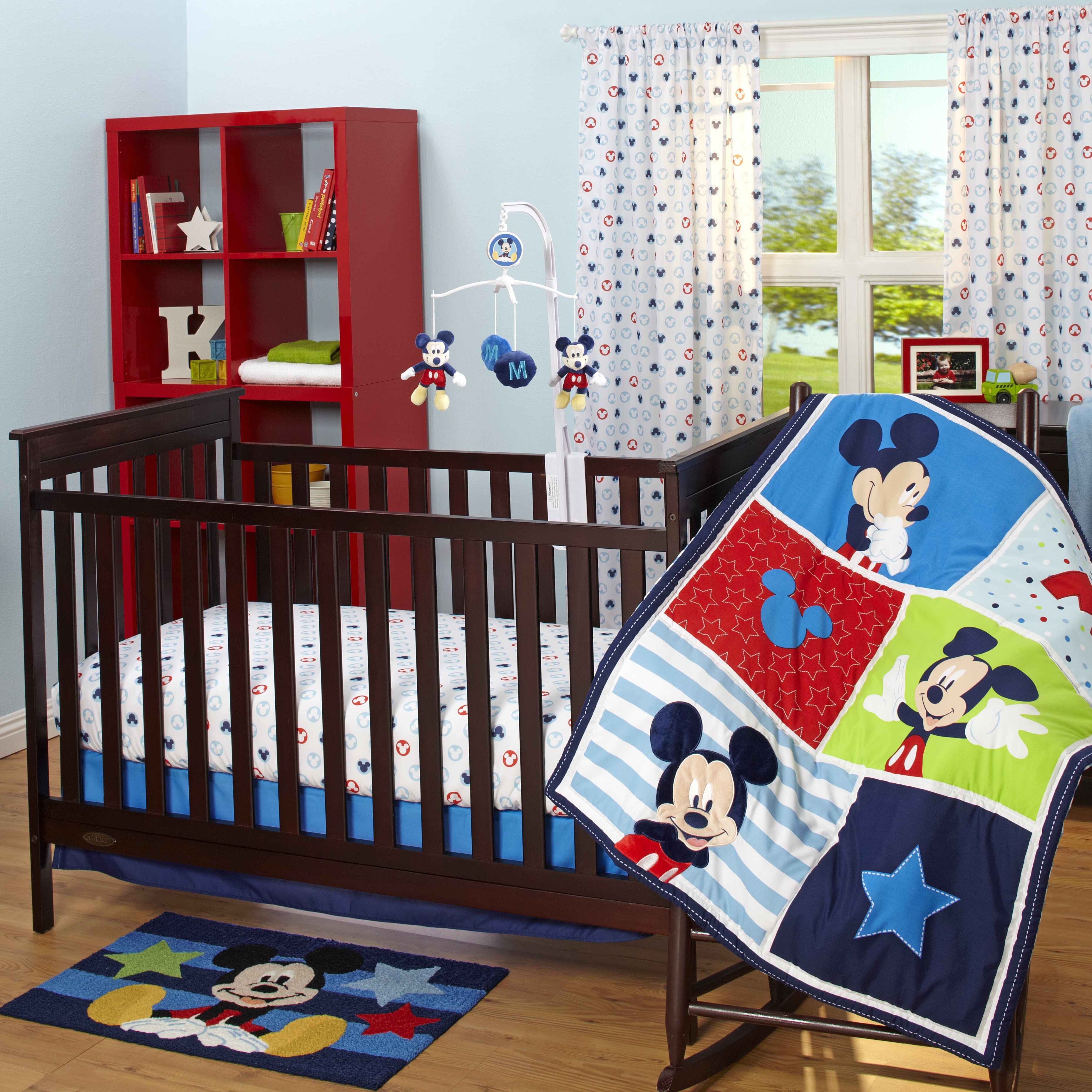 Disney Baby Mickey Mouse 3 Piece Crib Bedding Set ...