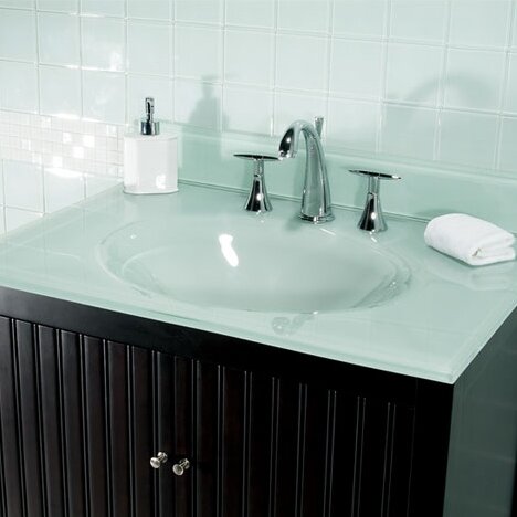 Pegasus 31" Glass Vanity Top with Sink & Reviews | Wayfair