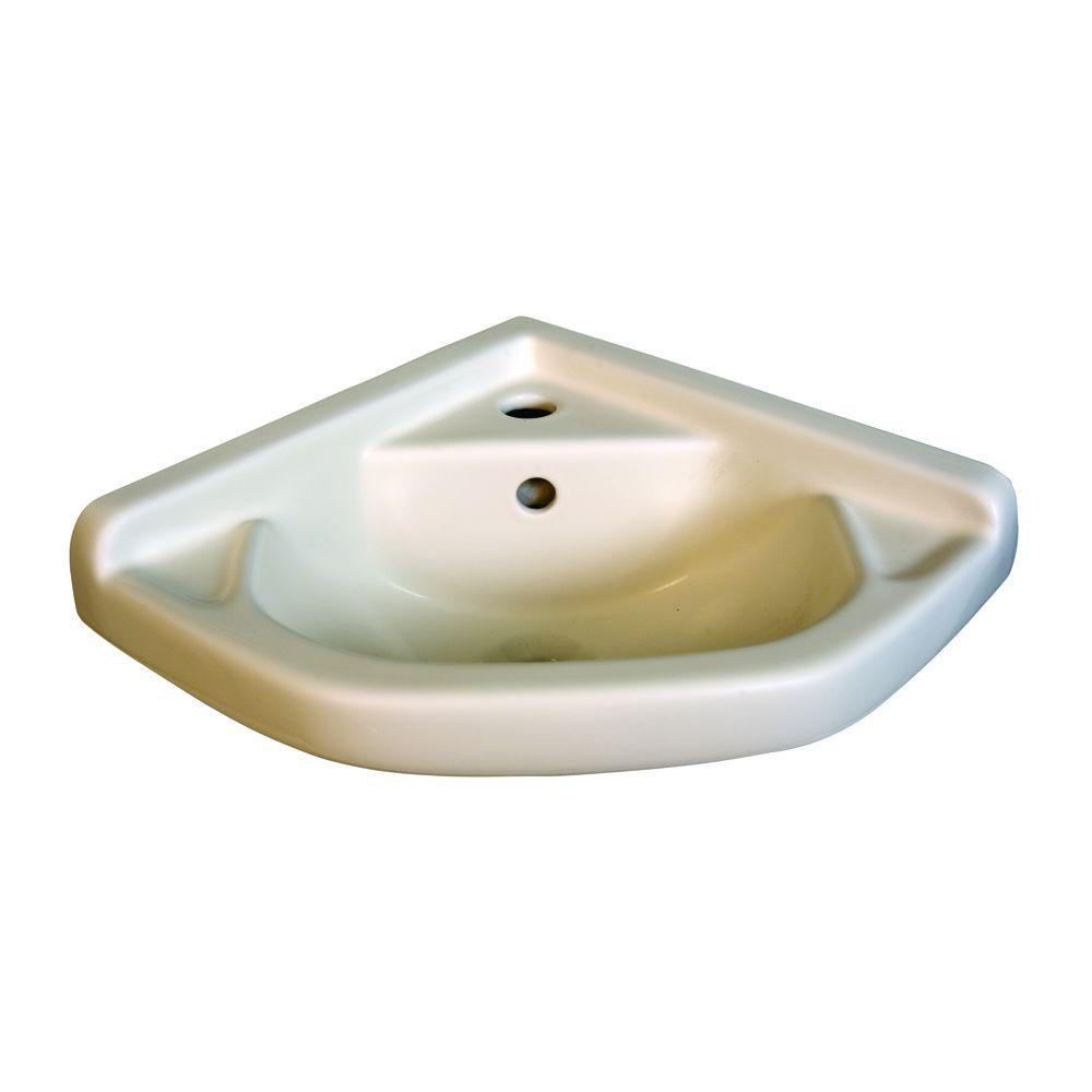 Elizabethan Classics English Turn Corner Wall Mounted Bathroom Sink