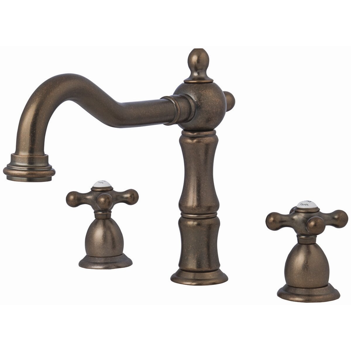 Belle Foret Double Handle Deck Mount Roman Tub Faucet Trim Cross Handle