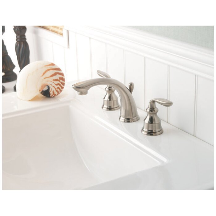 Pfister Avalon Double Handle Widespread Standard Bathroom Faucet with ...