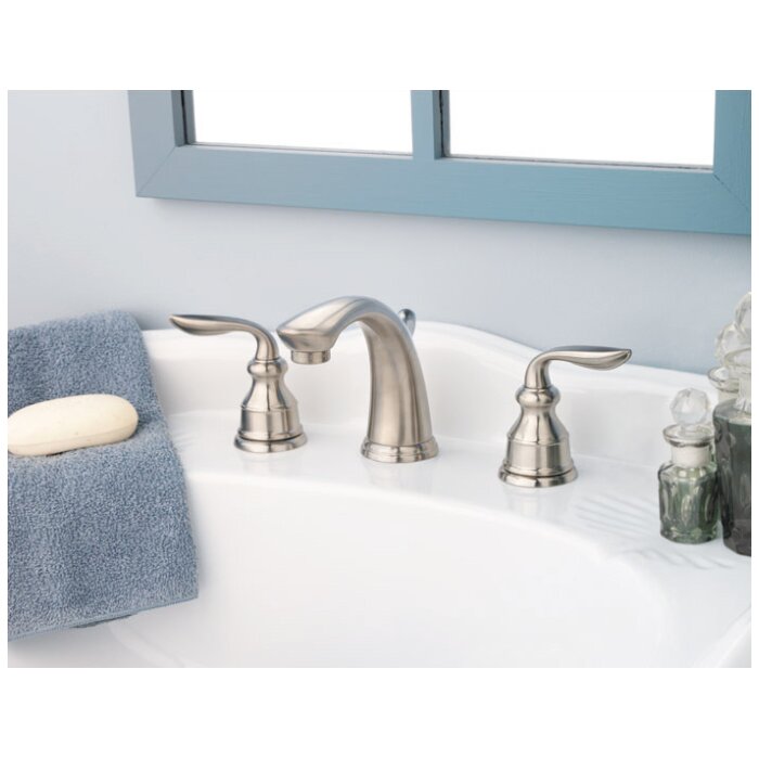 Pfister Avalon Double Handle Widespread Standard Bathroom Faucet with ...