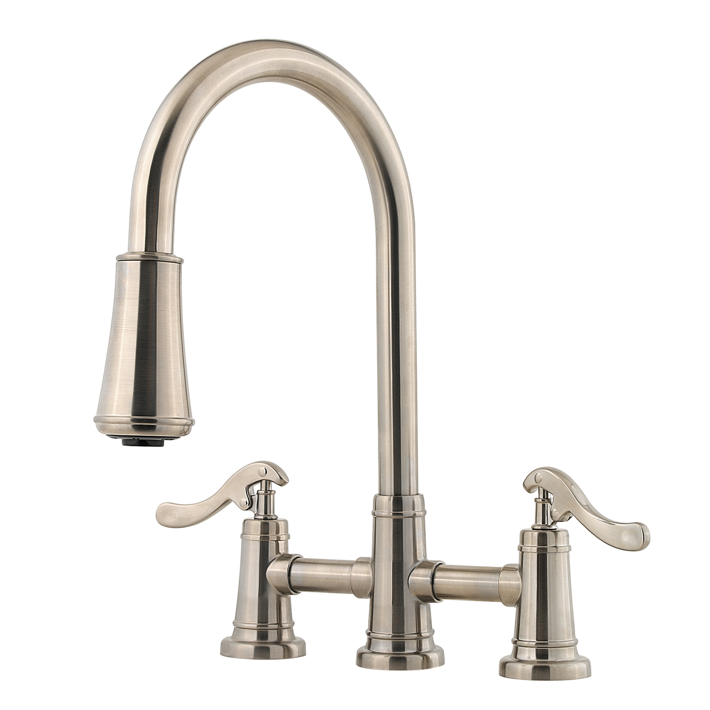 Pfister Ashfield Double Handle Deck Mounted Kitchen Faucet ...