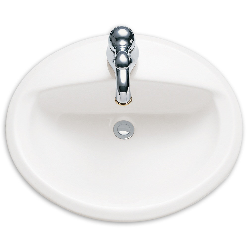 American Standard Aqualyn Countertop Bathroom Sink with Center and ...