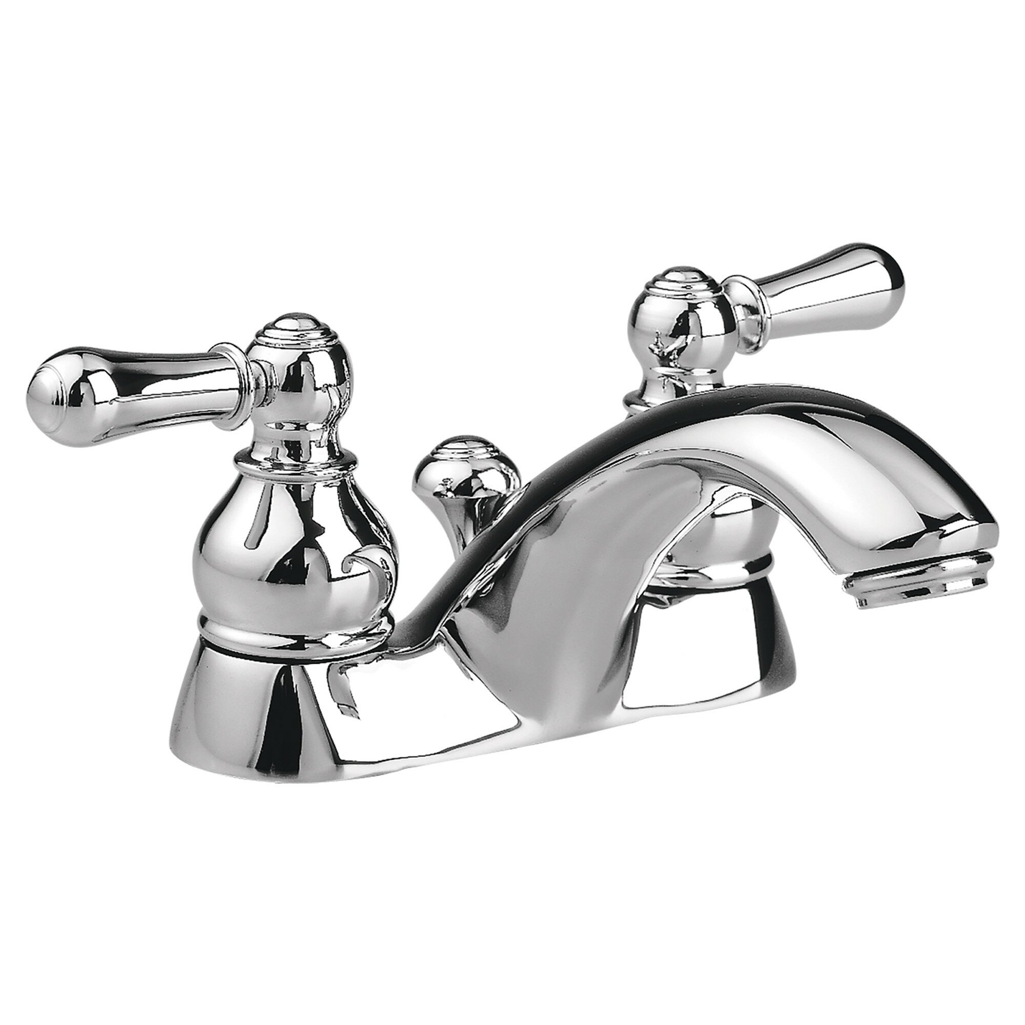 American Standard Hampton Centerset Bathroom Faucet With Double Metal Lever Handles 