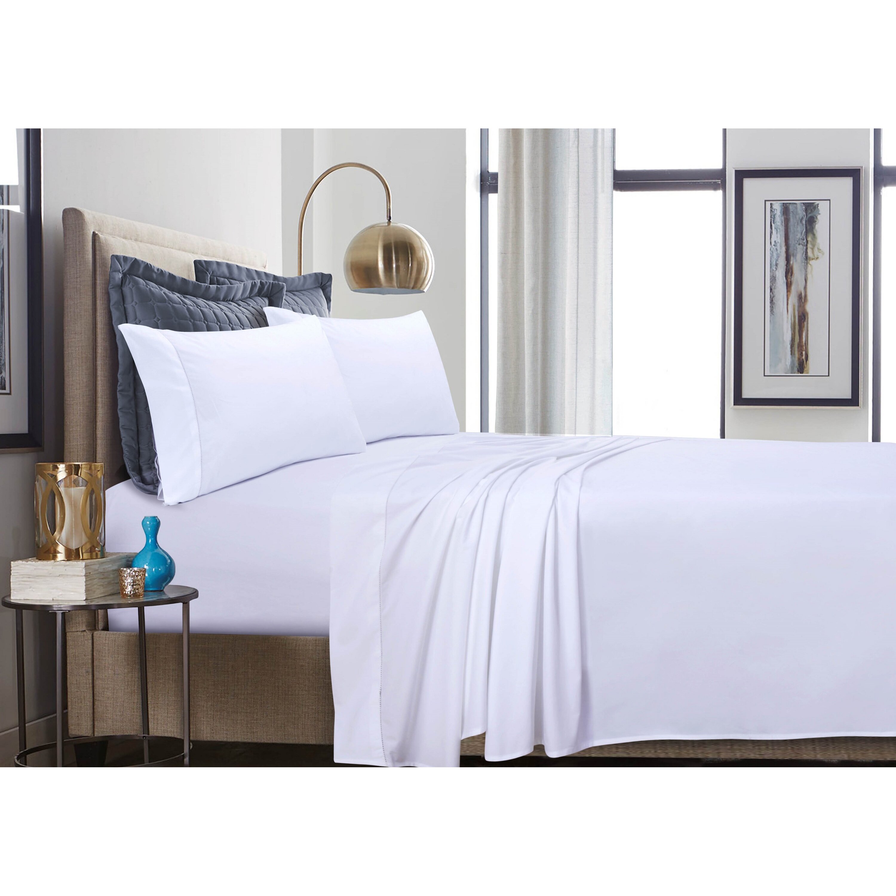 tribeca living percale pillowcase set of